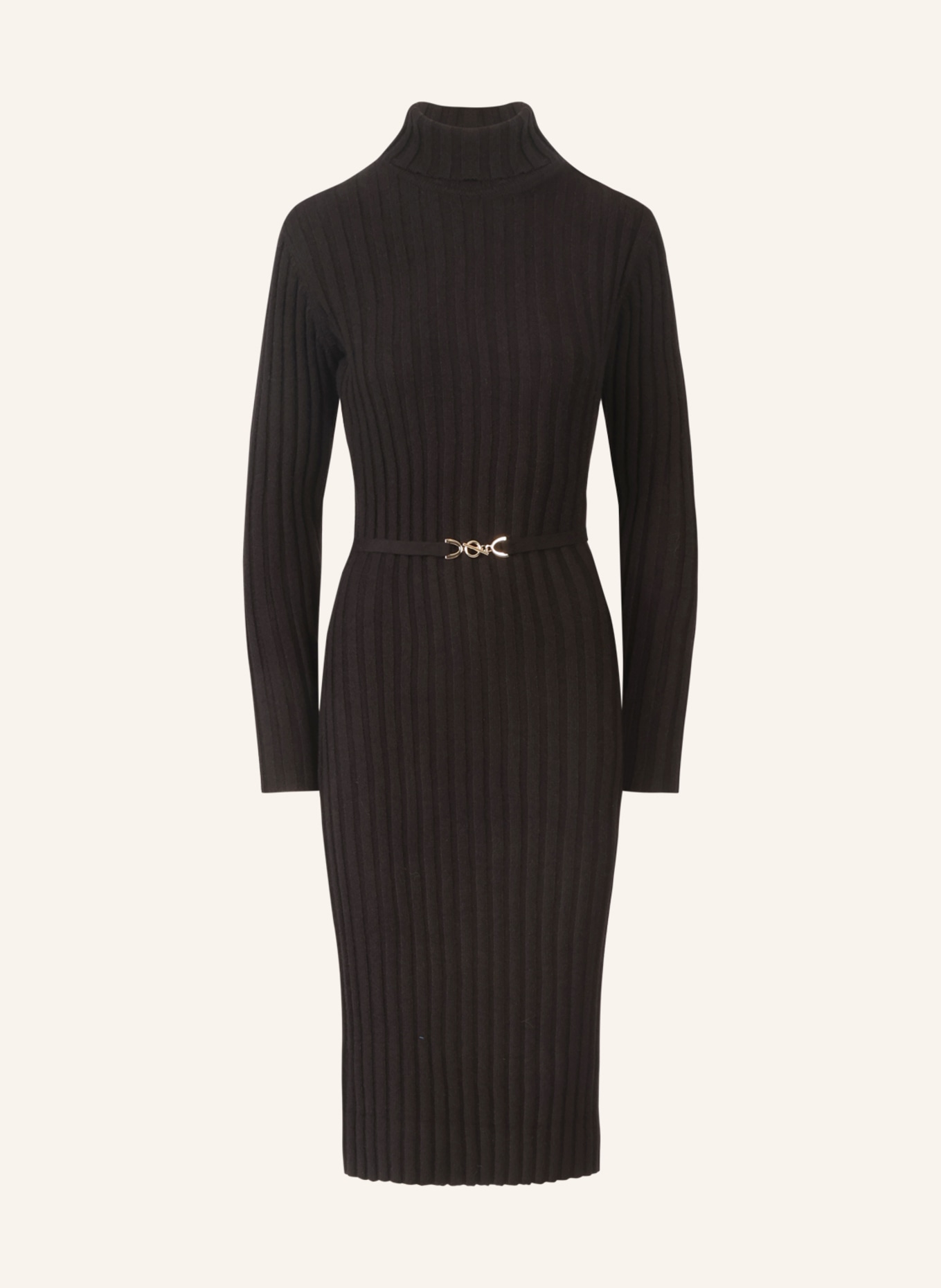 APART Midistrickkleid: SCHWARZ