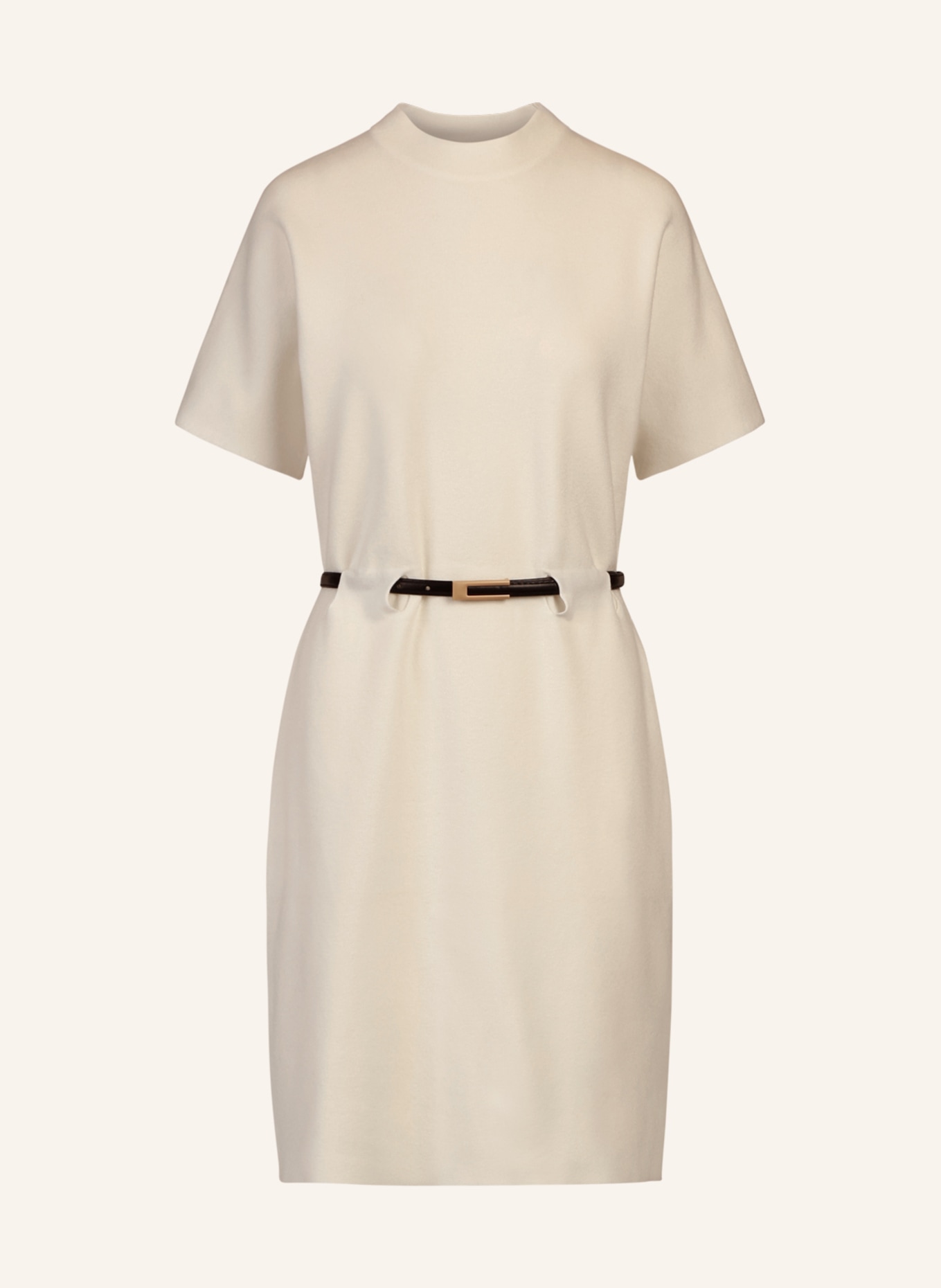 APART Strickkleid mit Gürtel: CREME