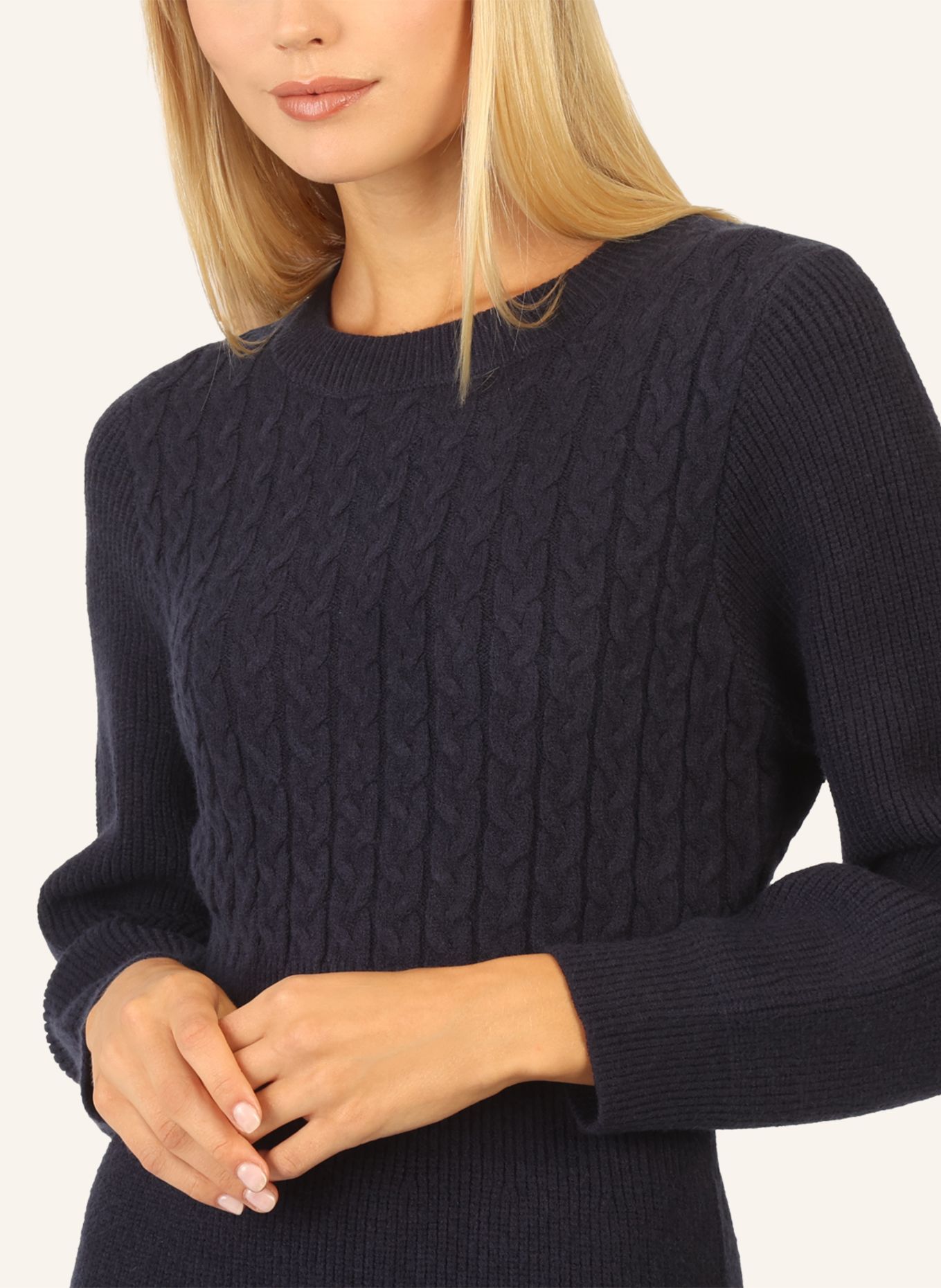 APART Strickkleid: DUNKELBLAU