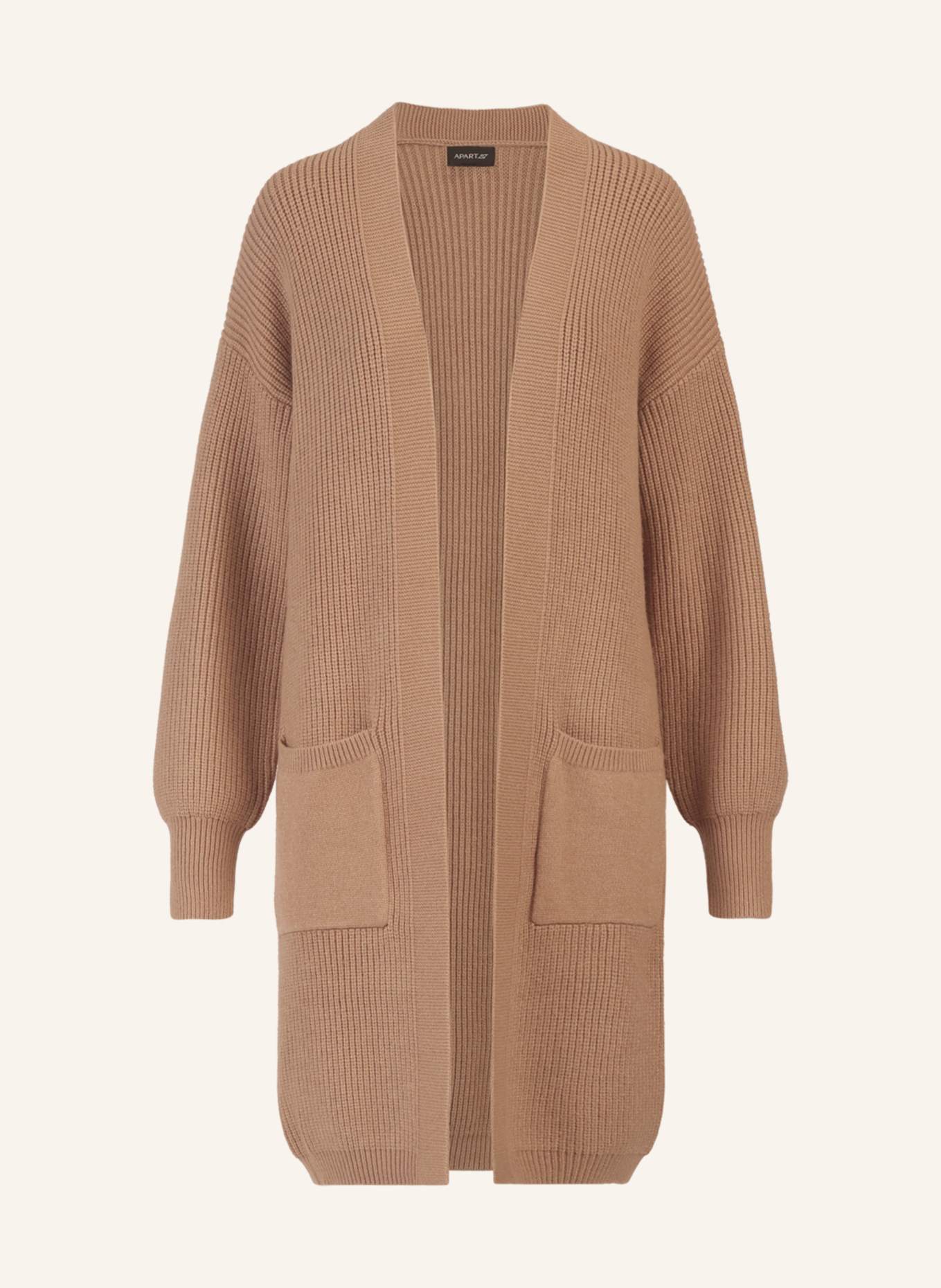 APART Lange Strickjacke: CAMEL