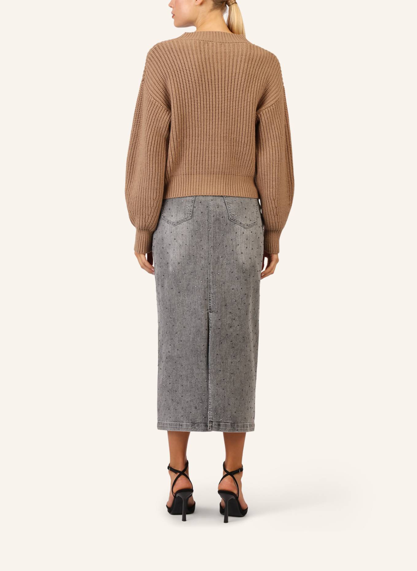 APART Oversized Strickjacke: CAMEL