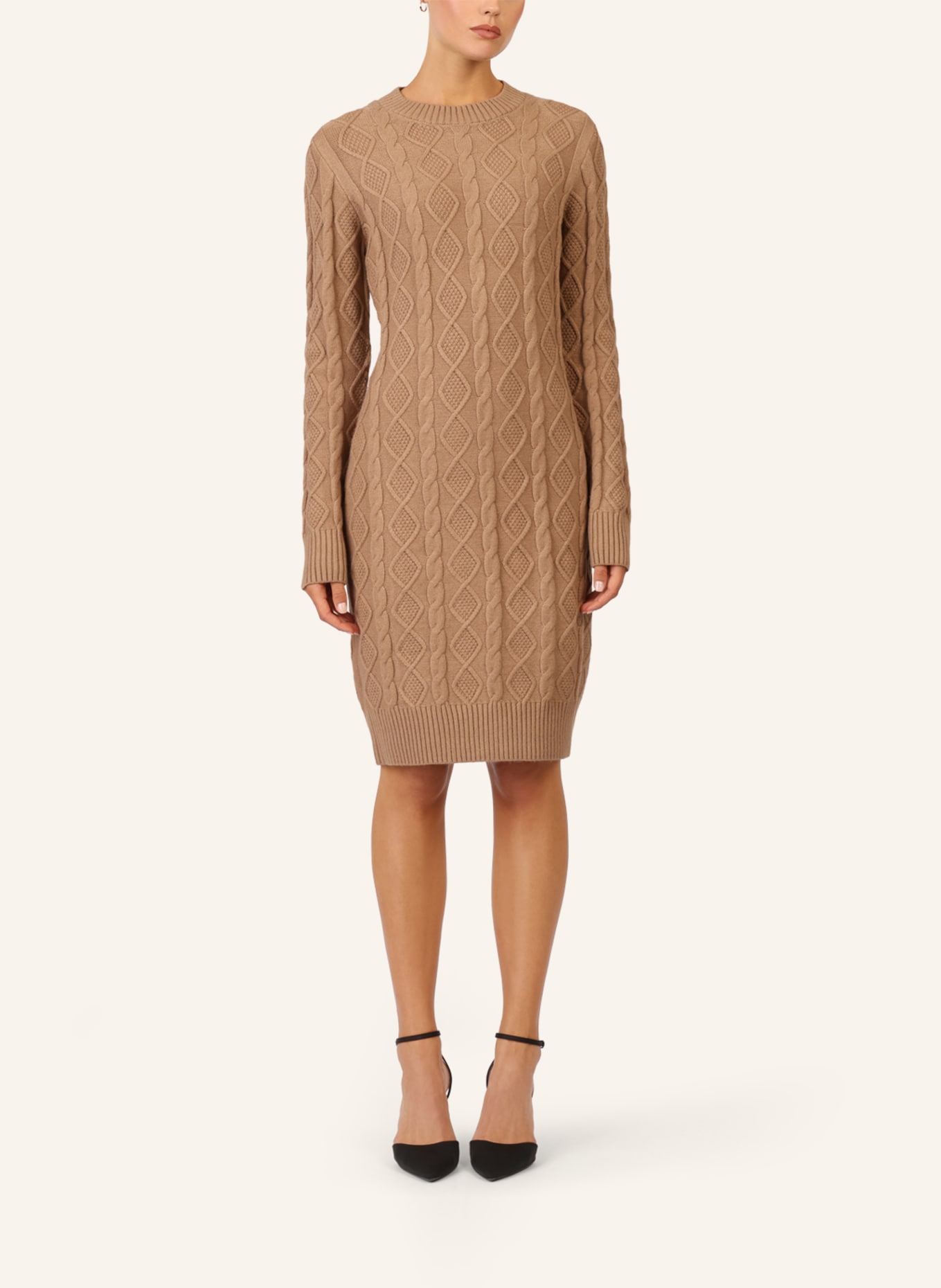 APART Strickkleid: CAMEL