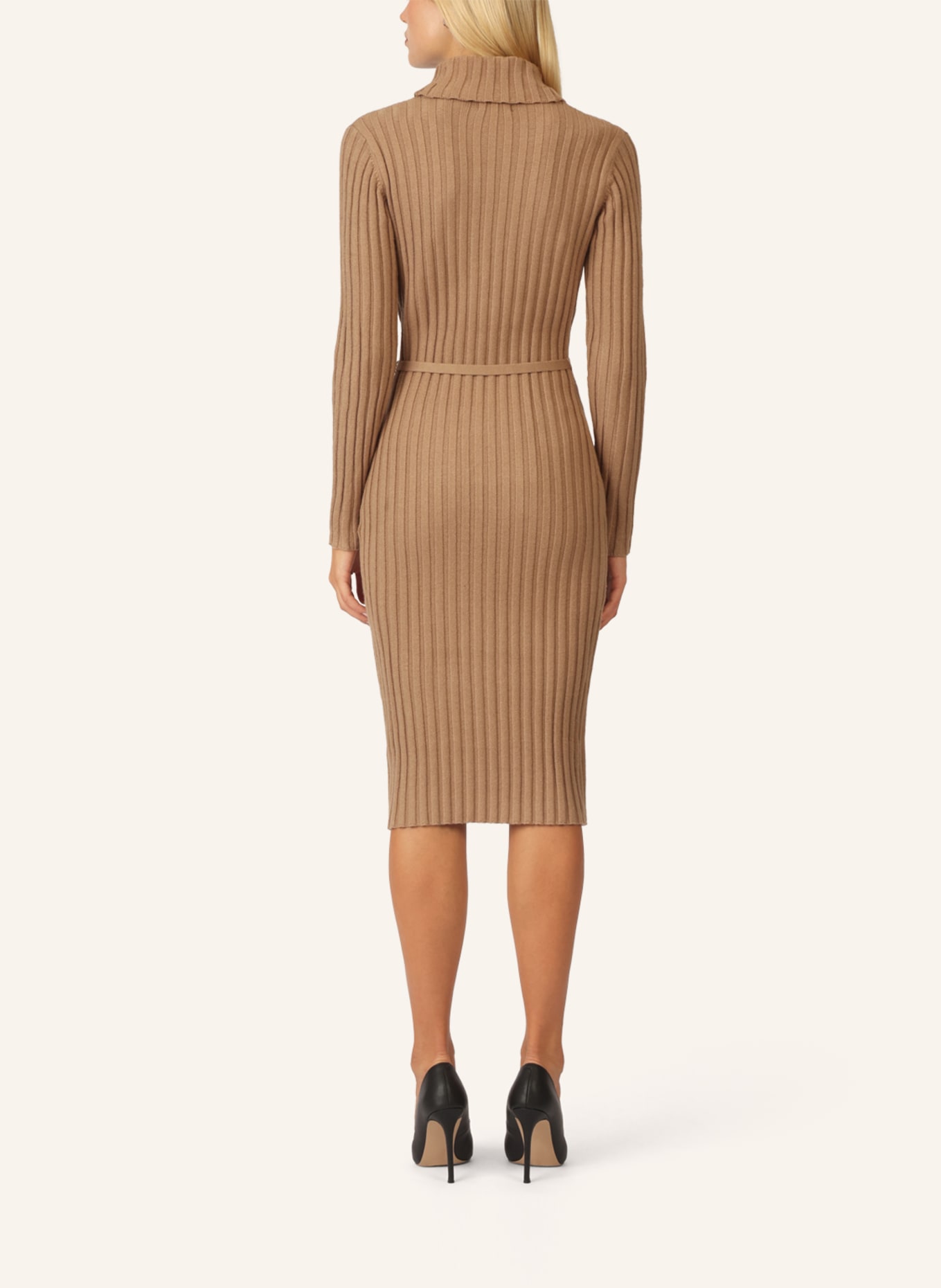 APART Midistrickkleid: CAMEL