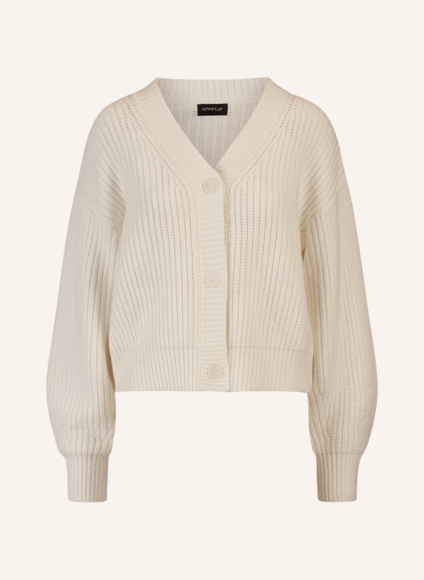 APART Oversized Strickjacke: CREME