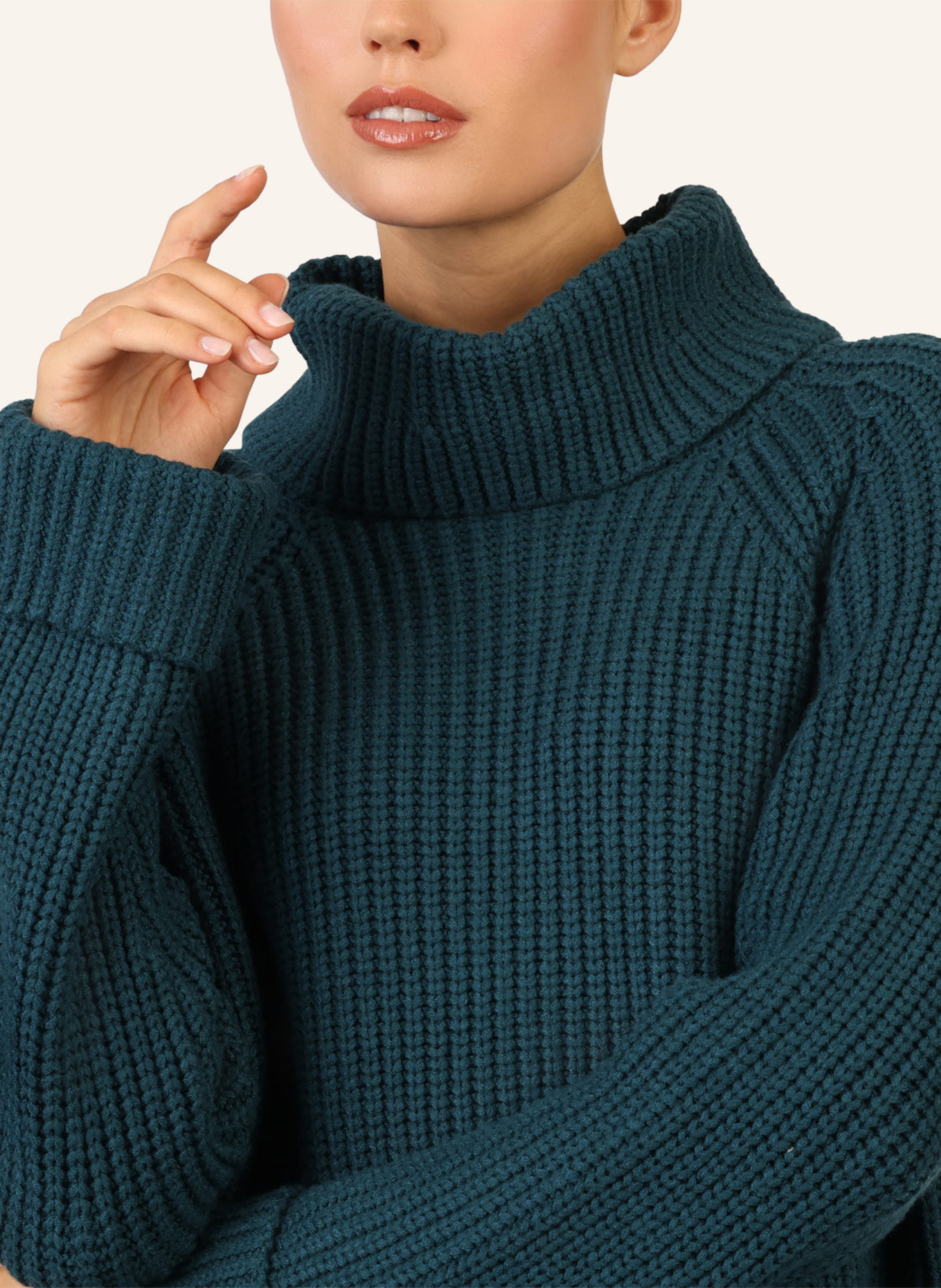 APART Oversized Pullover: DUNKELGRÜN