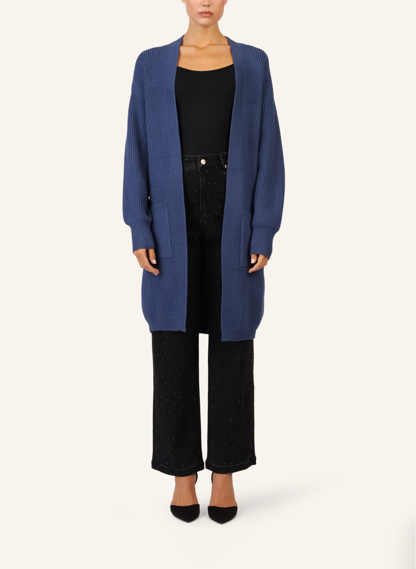 APART Lange Strickjacke: BLAU