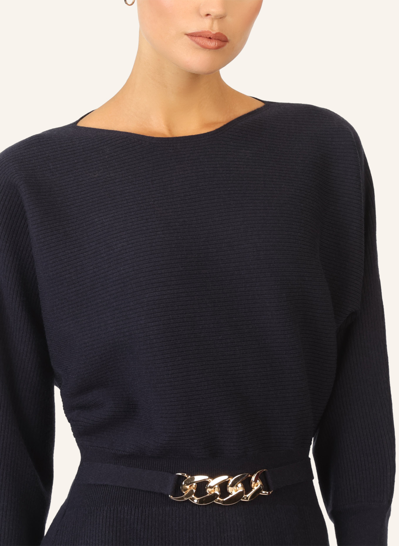 APART Strickkleid: DUNKELBLAU