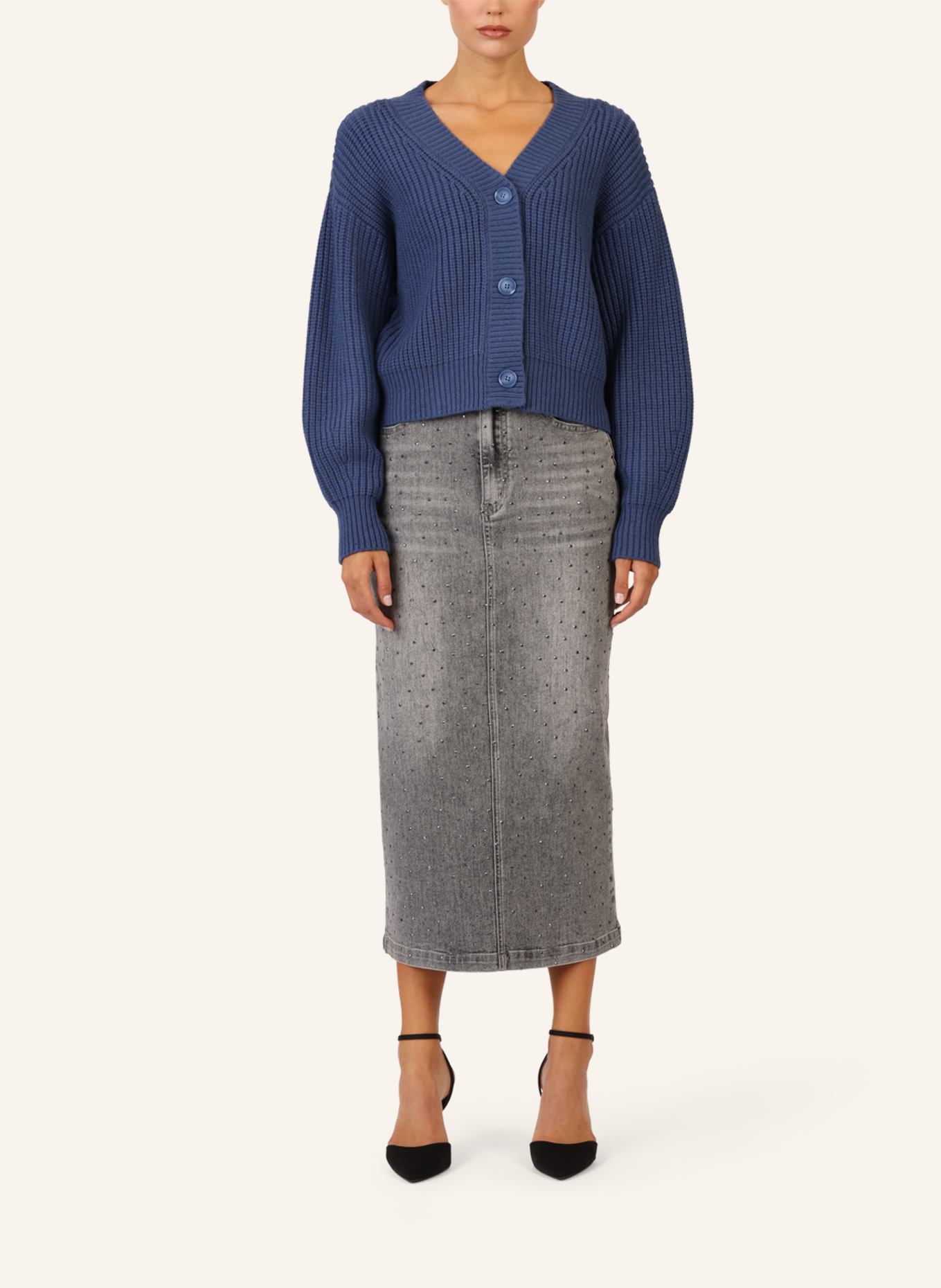 APART Oversized Strickjacke: BLAU