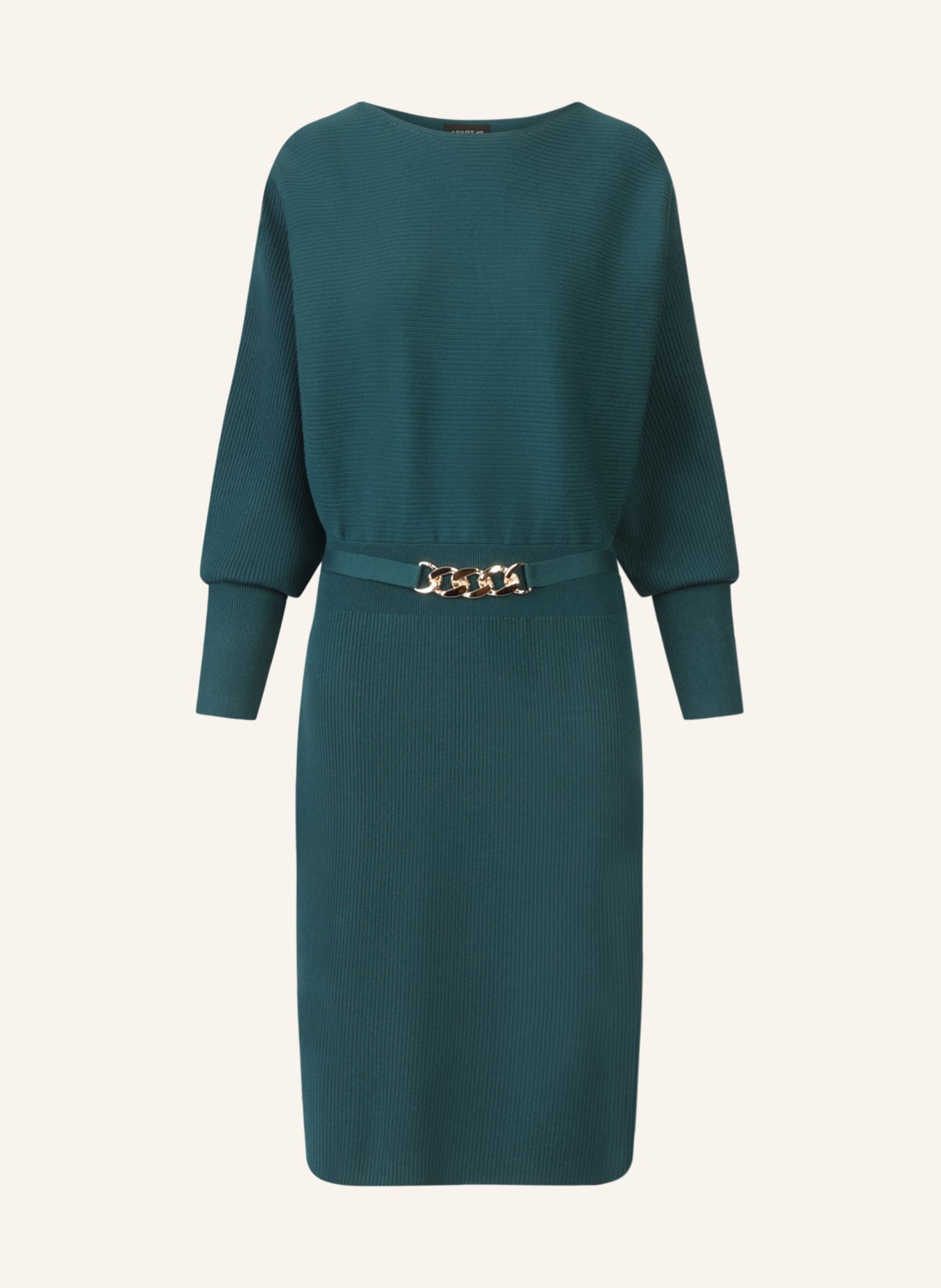 APART Strickkleid: DUNKELGRÜN