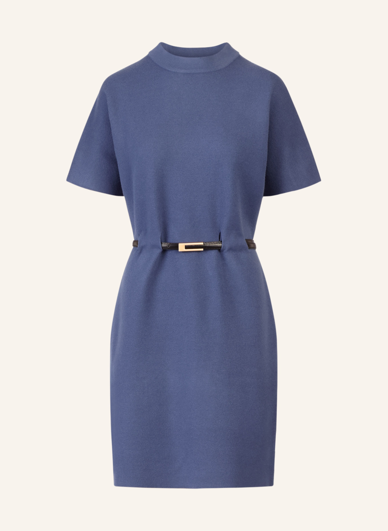 APART Strickkleid mit Gürtel: BLAU