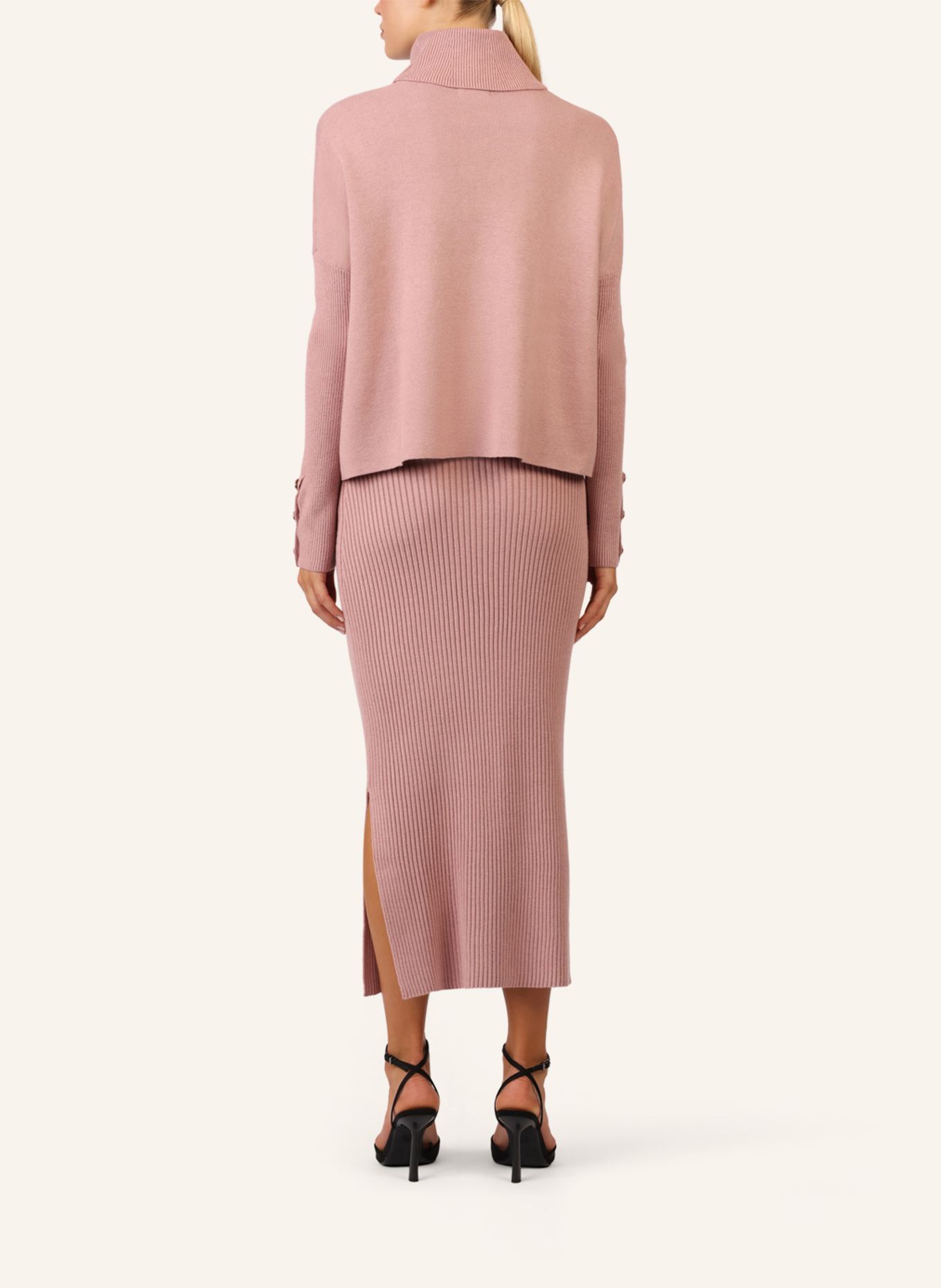 APART Rippenstrickrock: HELLLILA