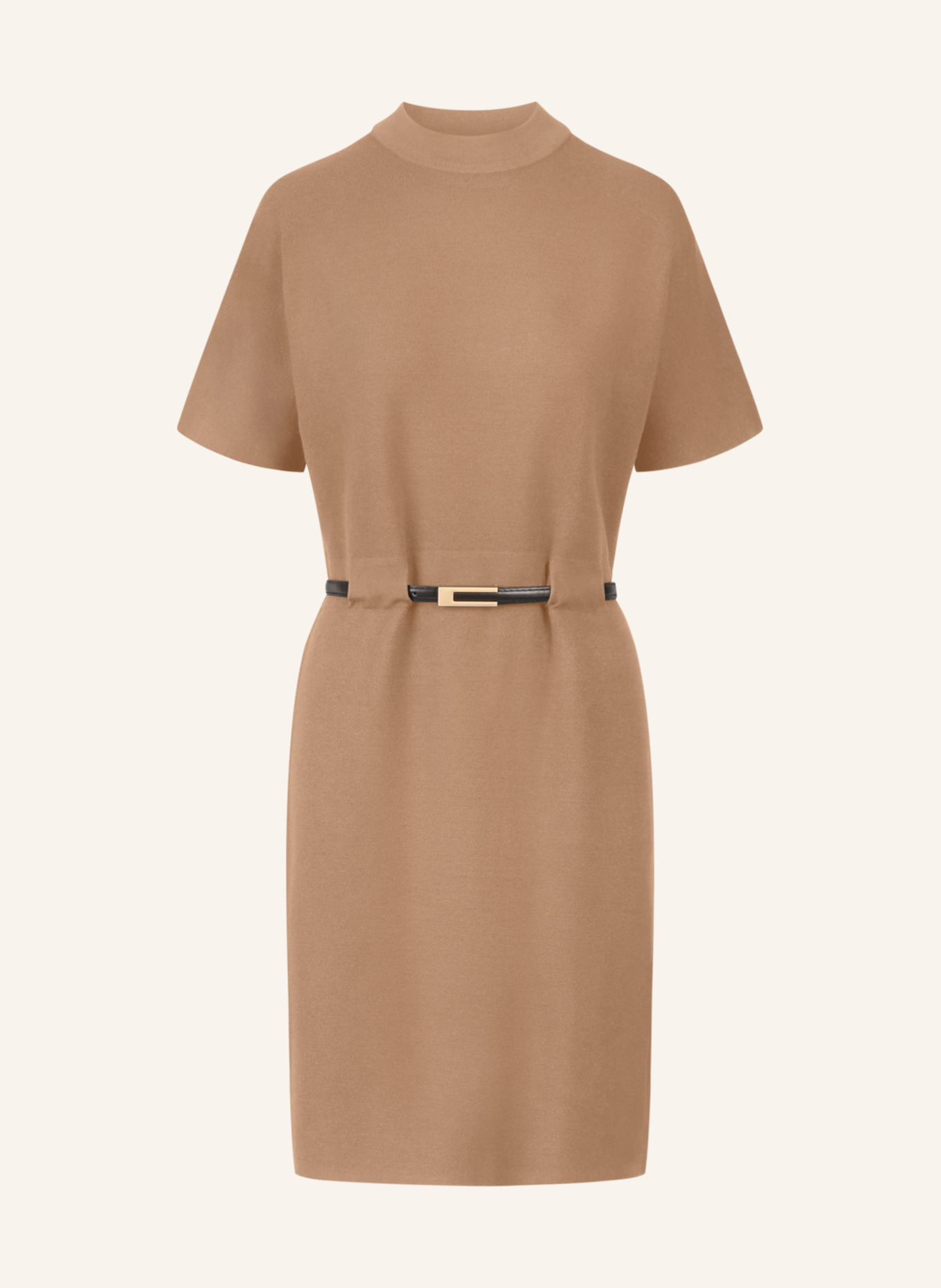 APART Strickkleid mit Gürtel: CAMEL