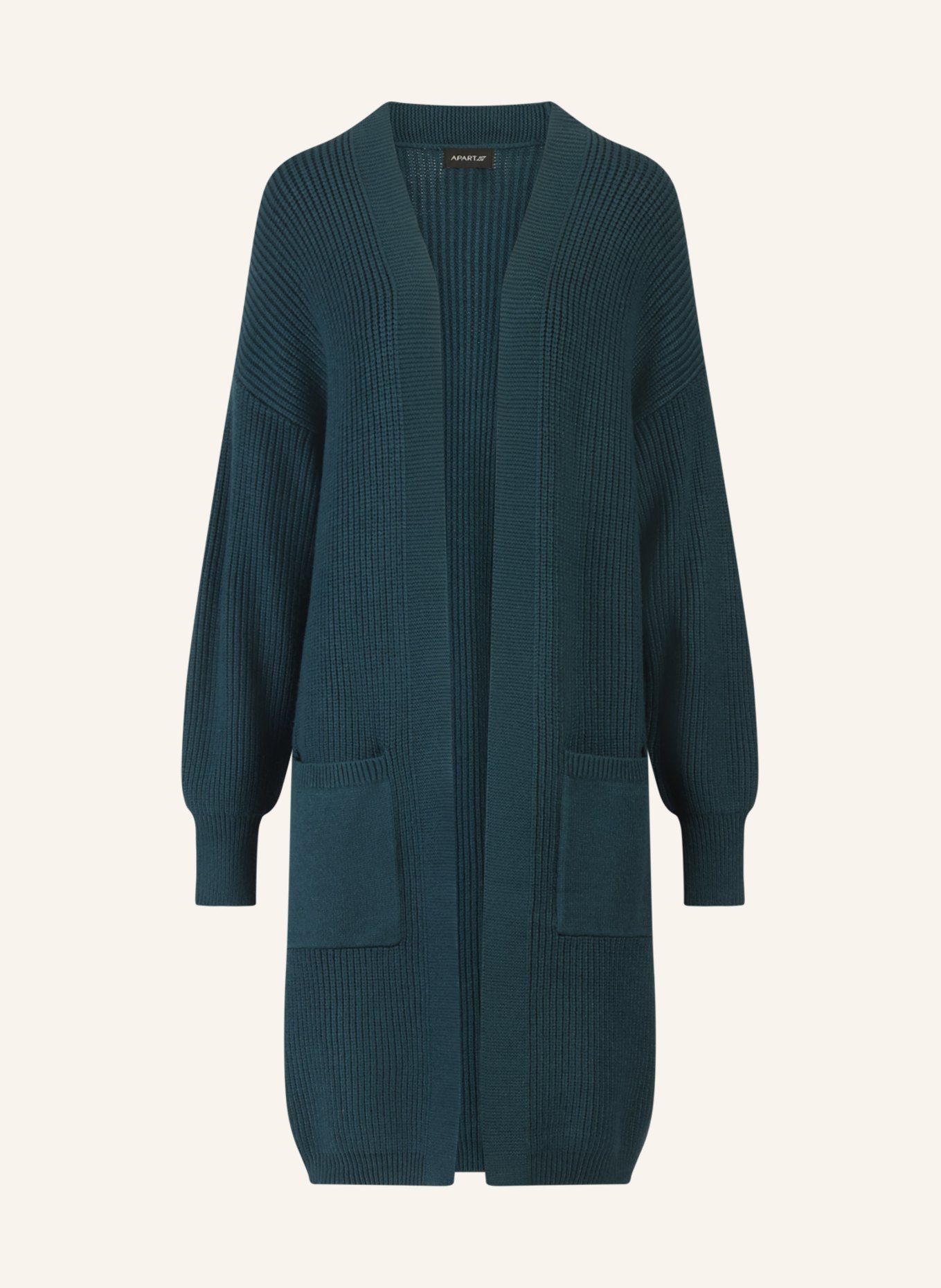 APART Lange Strickjacke: DUNKELGRÜN