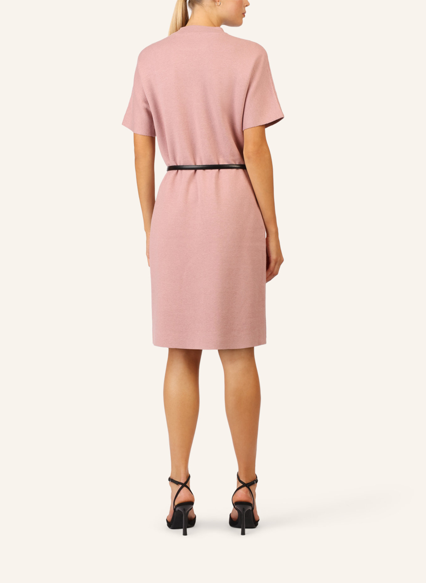 APART Strickkleid mit Gürtel: HELLLILA