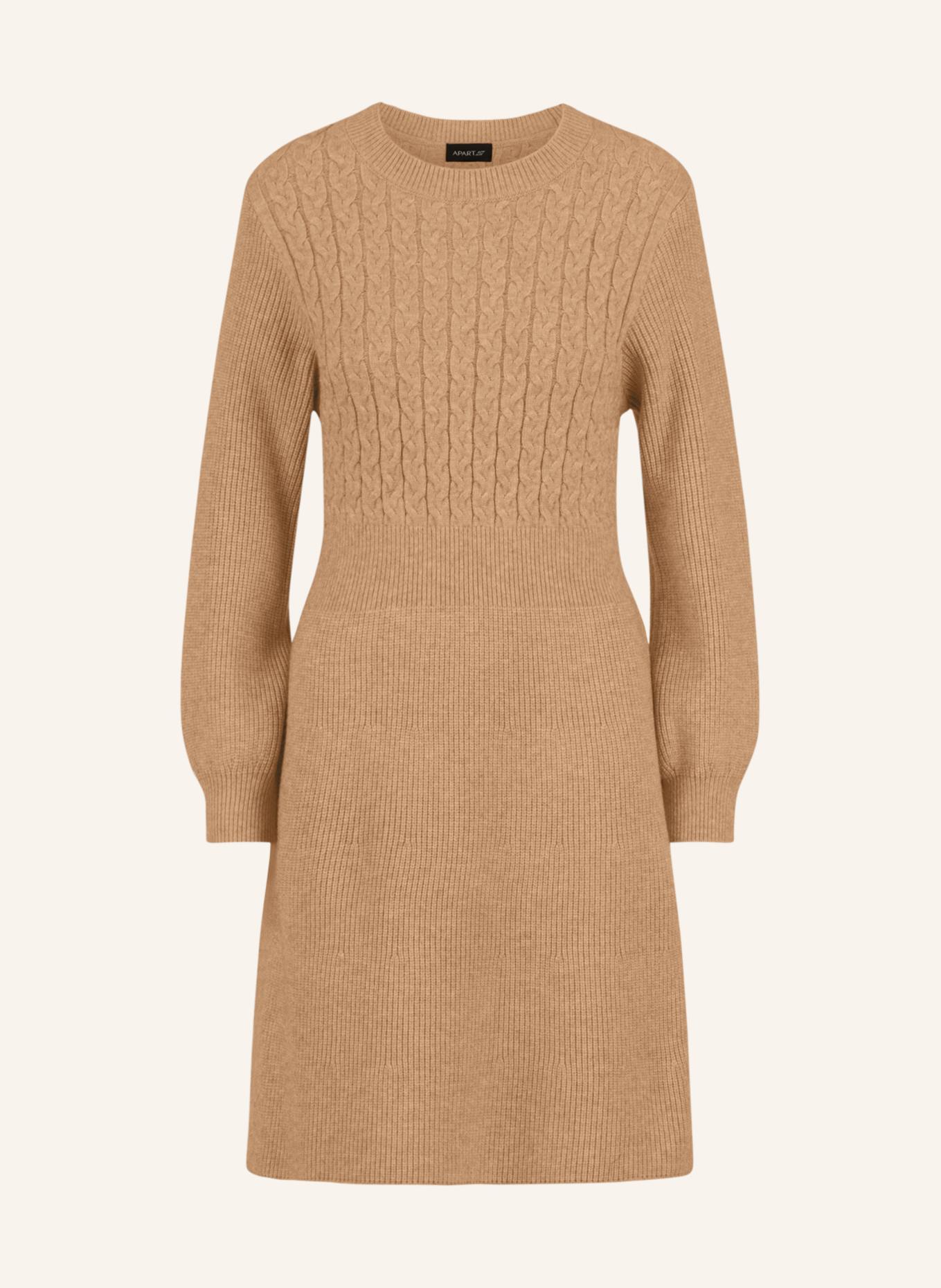 APART Strickkleid: CAMEL