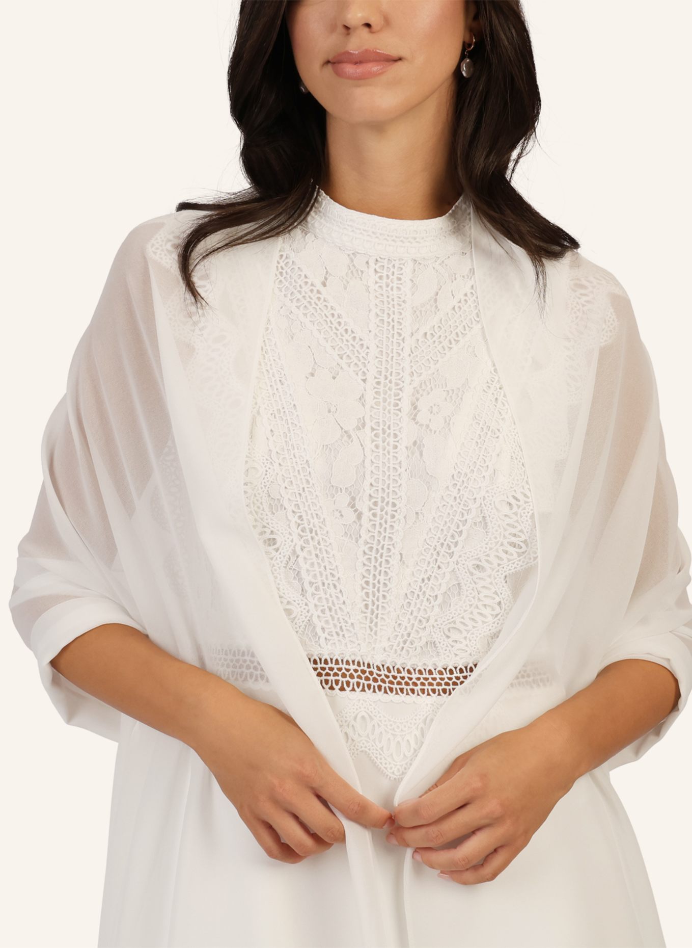 APART Chiffonschal: CREME