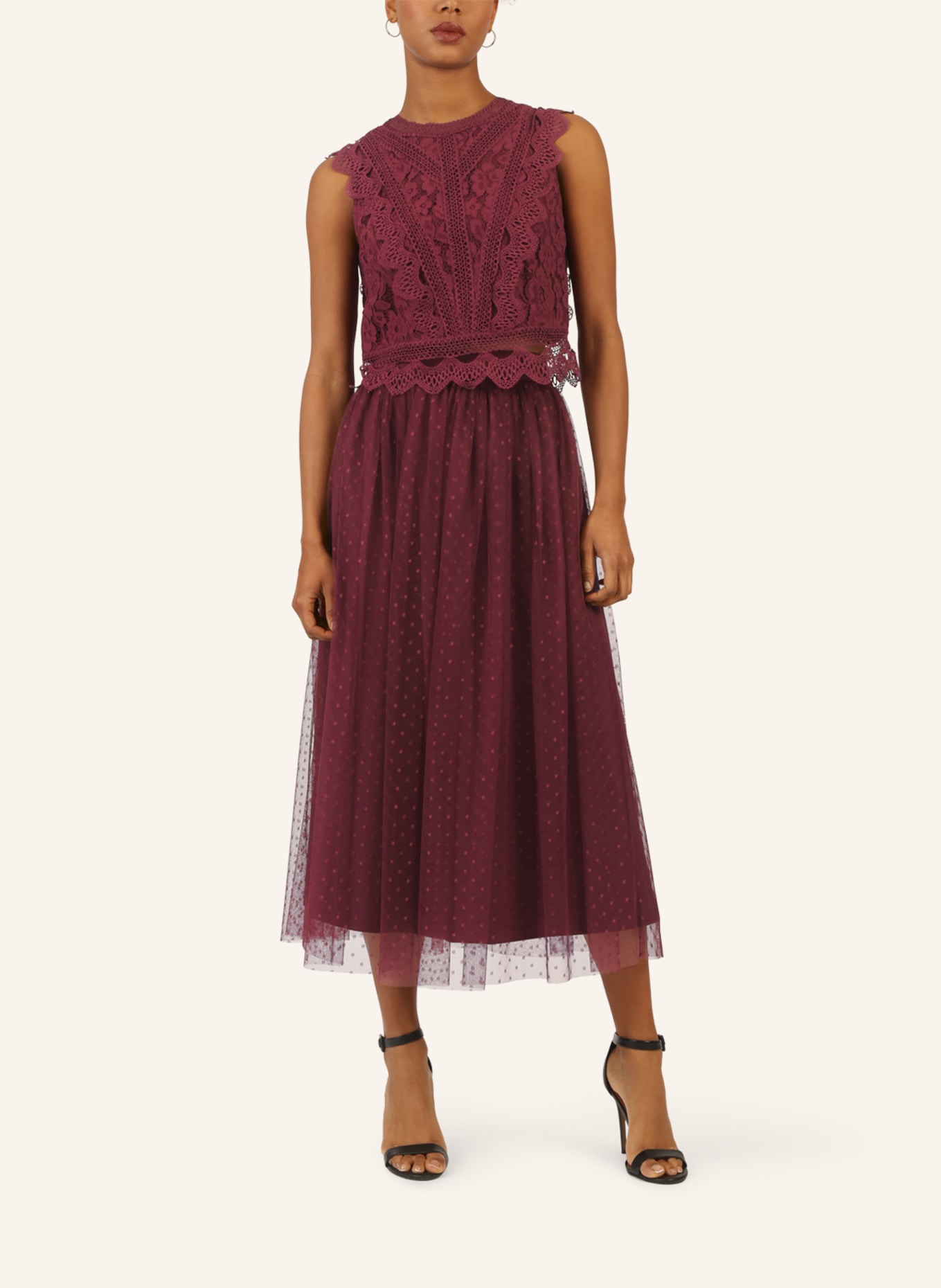 APART Blusentop aus Spitze: ROT