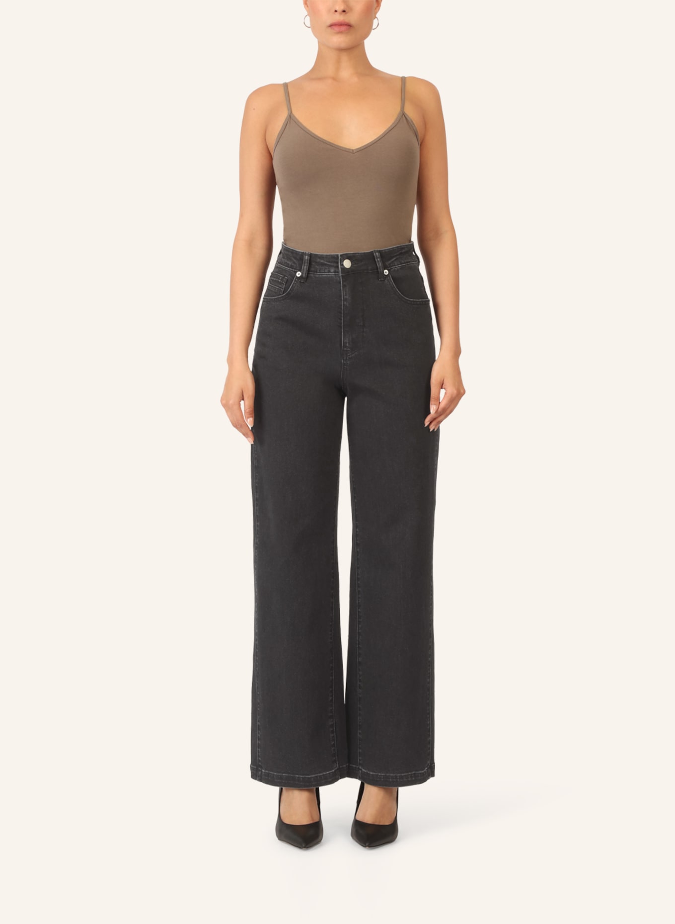 APART Weite Jeans: SCHWARZ