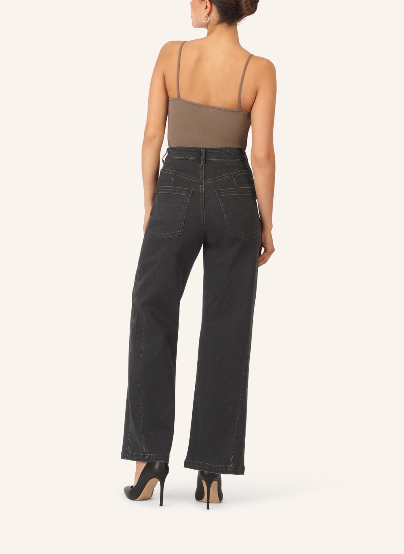 APART Weite Jeans: SCHWARZ