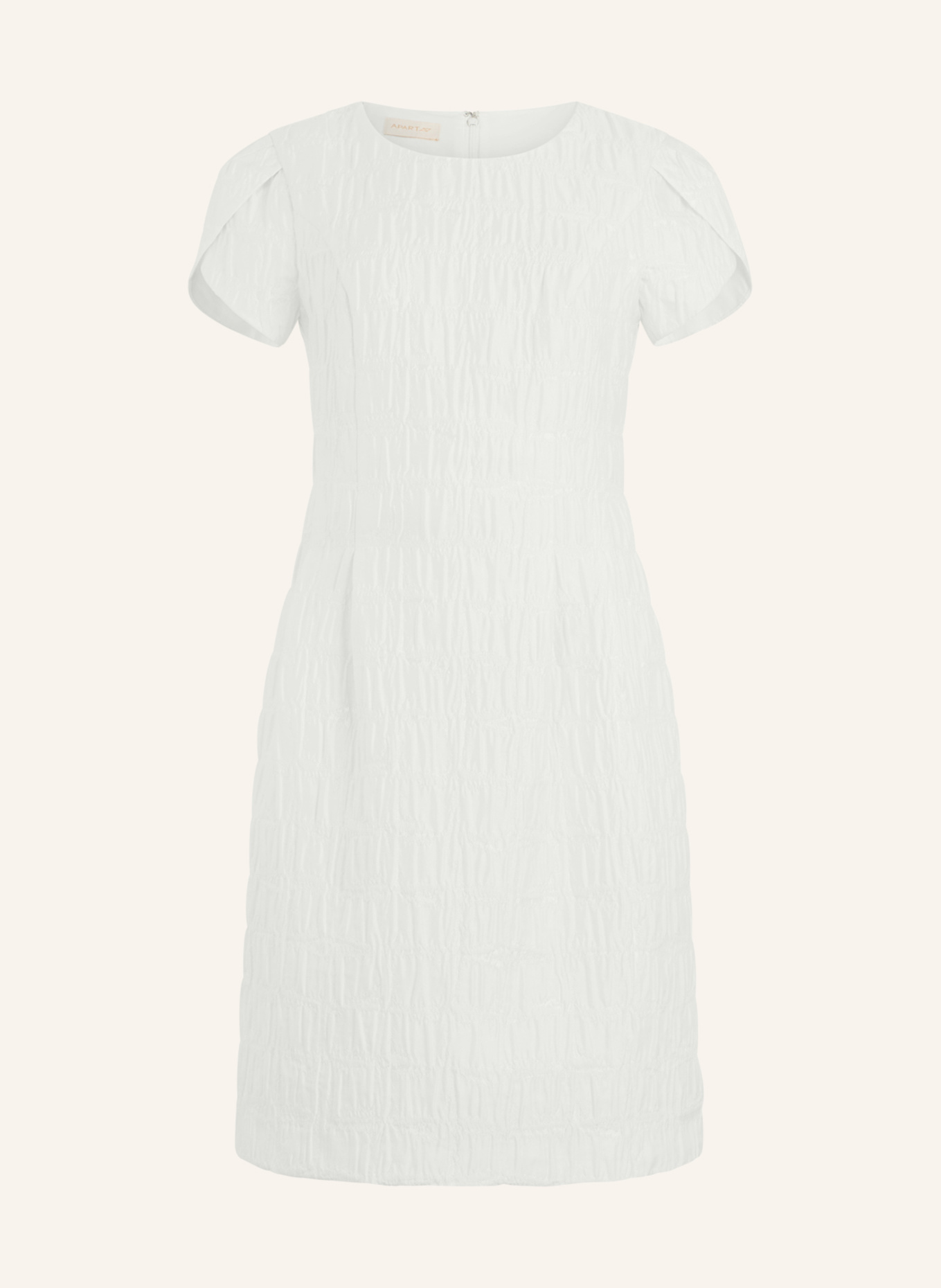 APART Kurzes Jacquardkleid: CREME