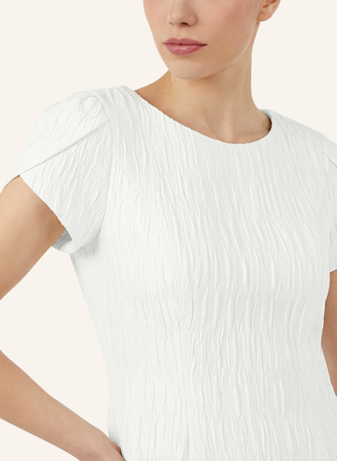 APART Kurzes Jacquardkleid: CREME