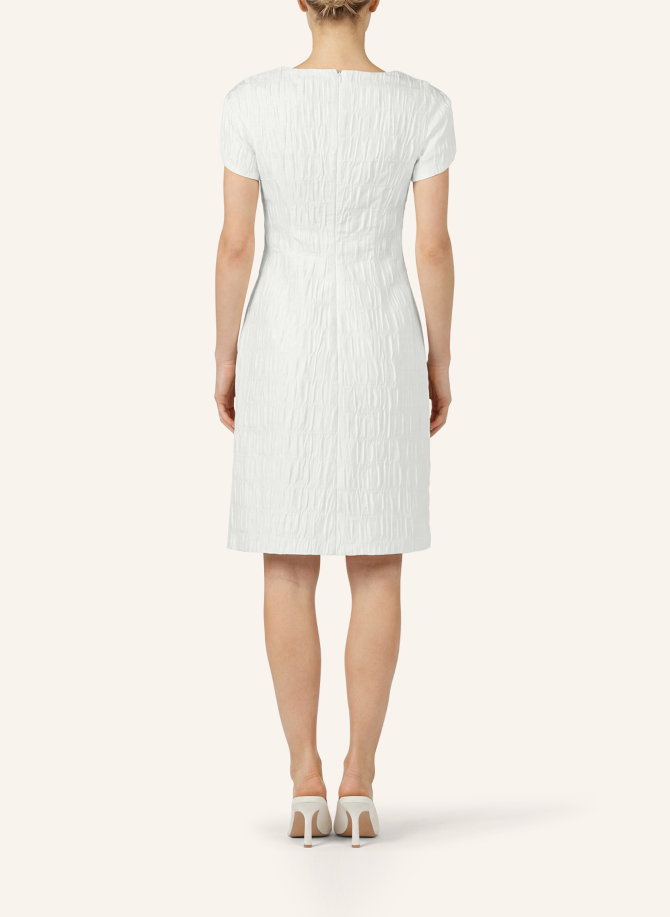 APART Kurzes Jacquardkleid: CREME