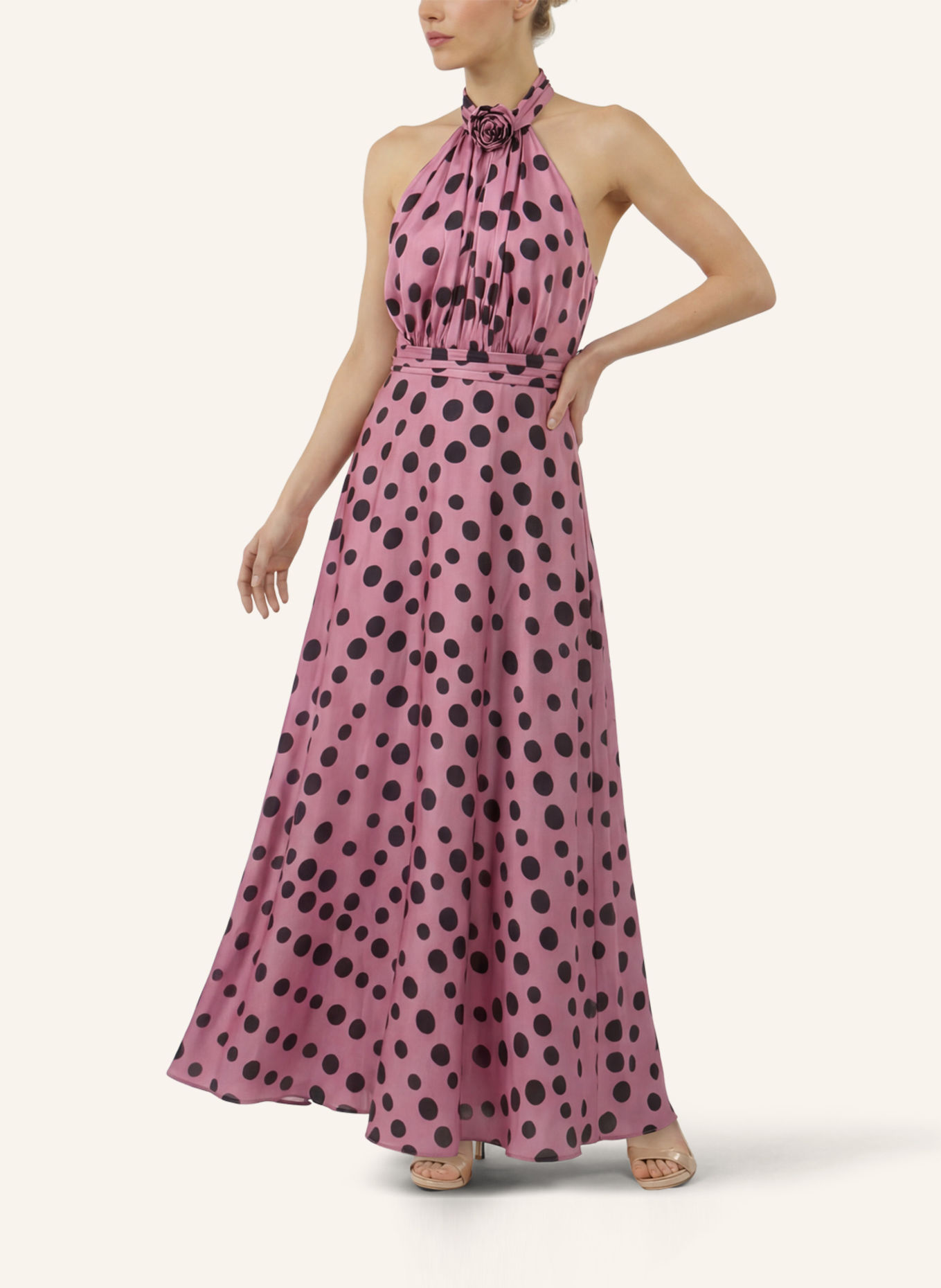 APART Abendkleid: ROSA / SCHWARZ
