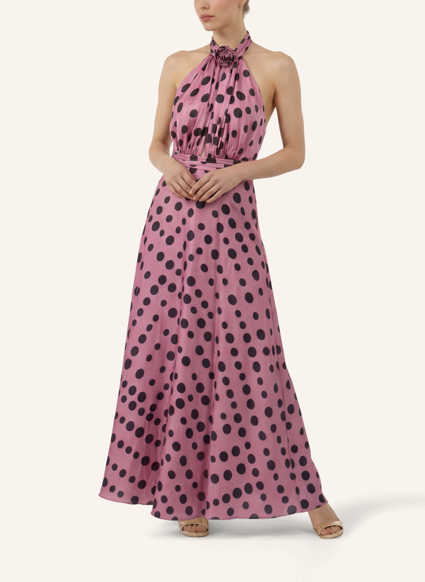 APART Abendkleid: ROSA / SCHWARZ