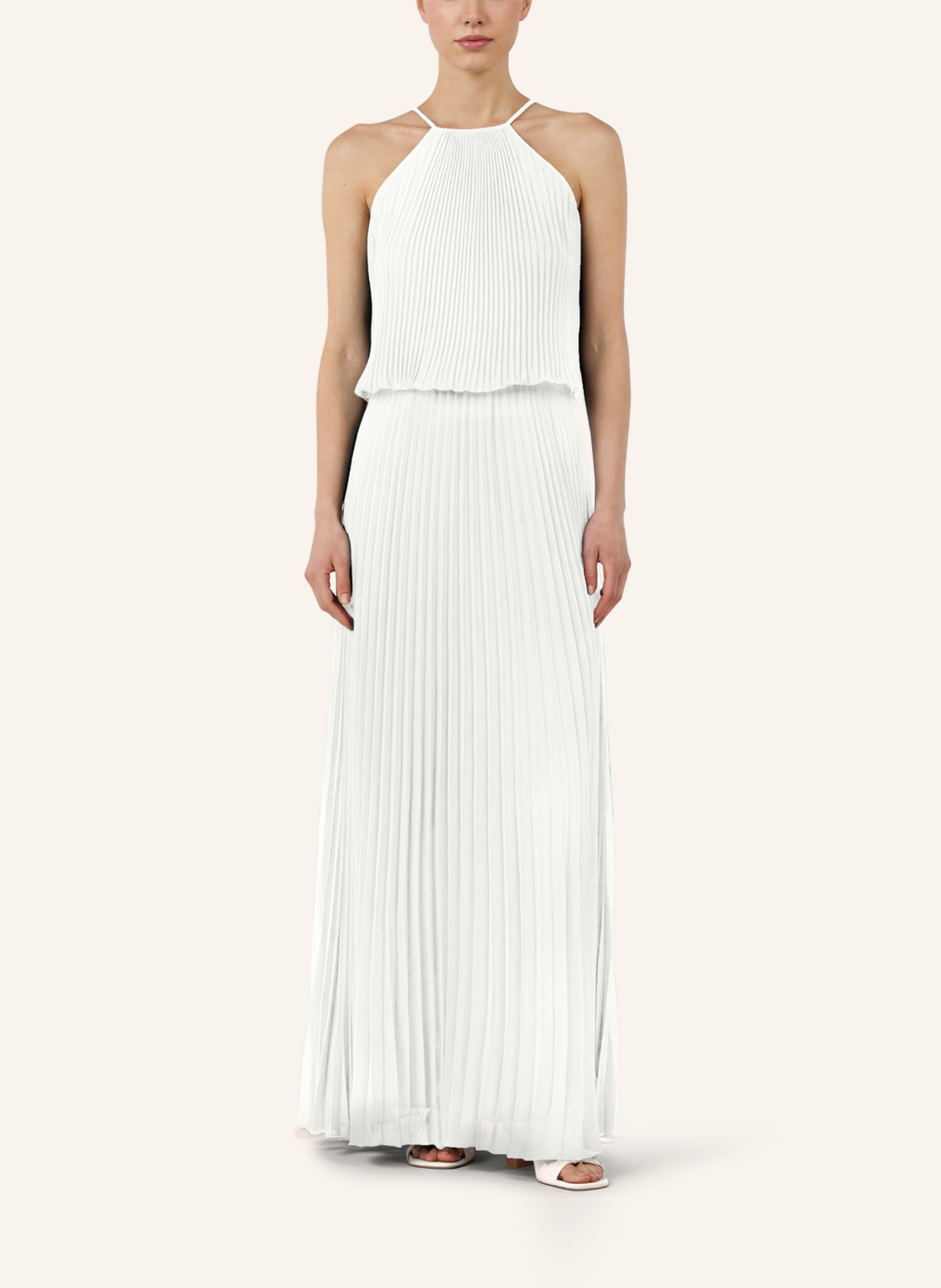 APART Chiffonkleid: CREME