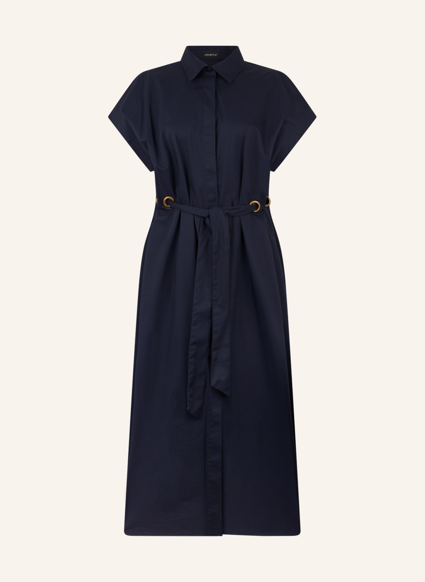 APART Midi Kleid: DUNKELBLAU