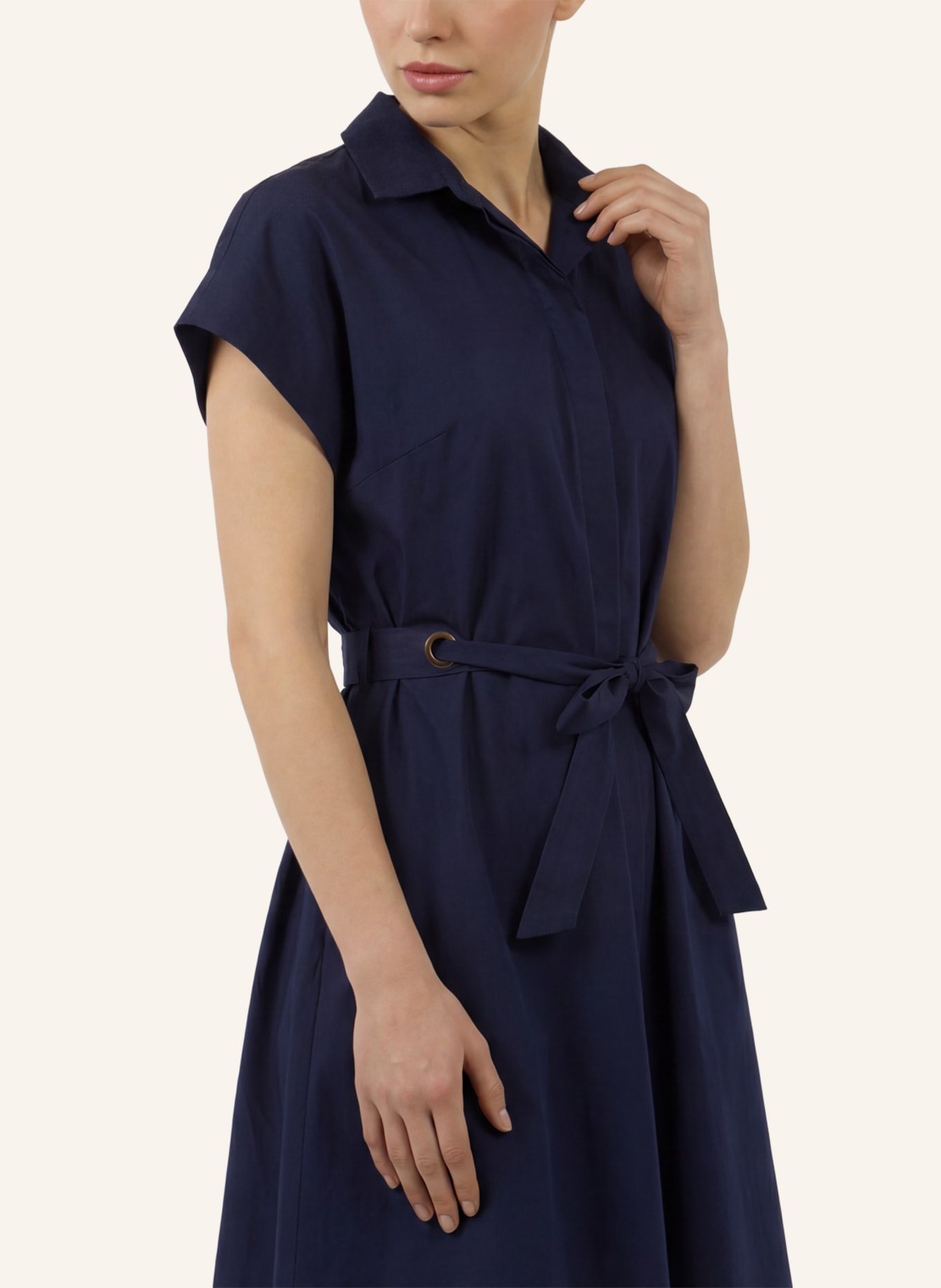 APART Midi Kleid: DUNKELBLAU