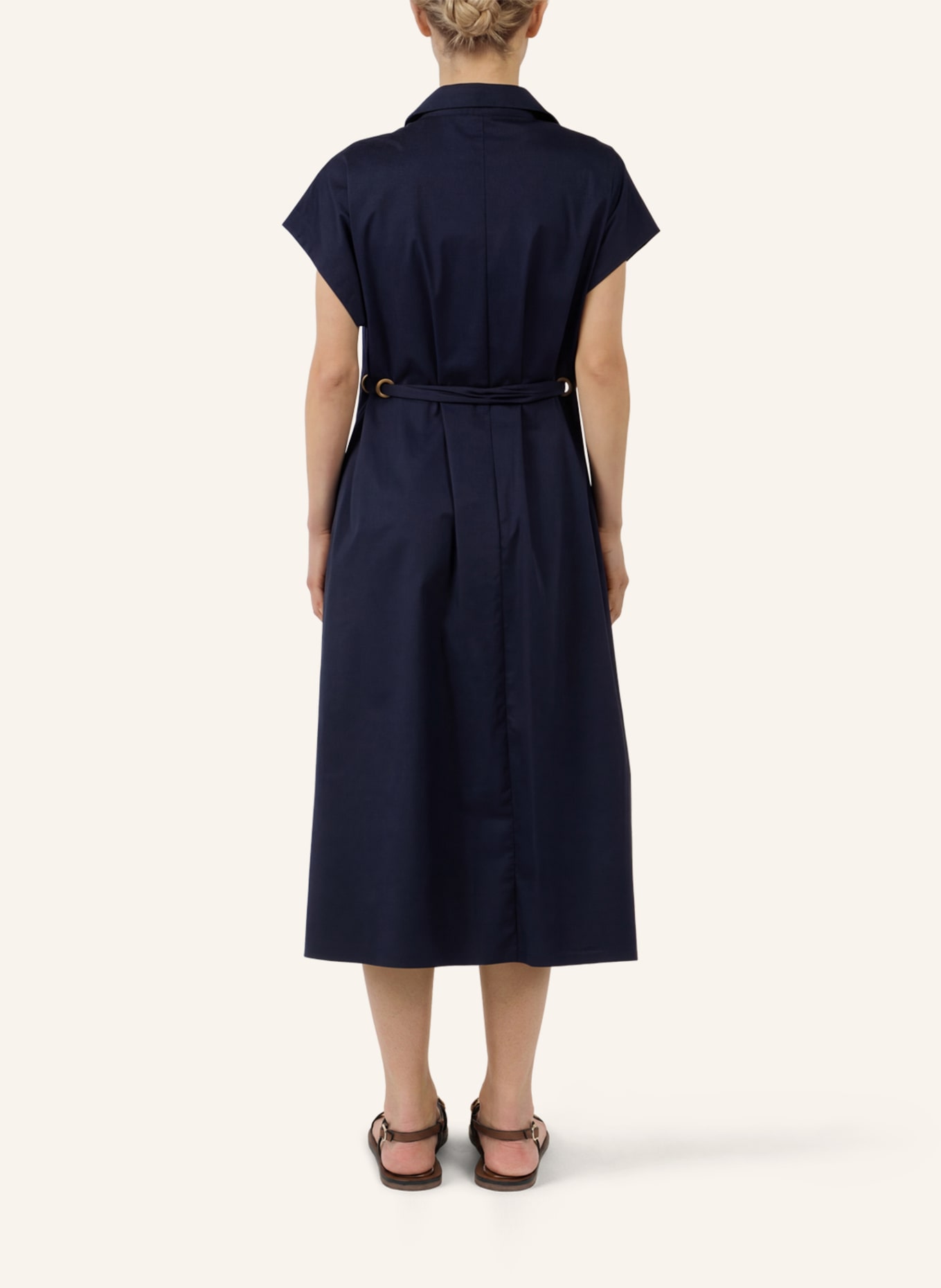 APART Midi Kleid: DUNKELBLAU