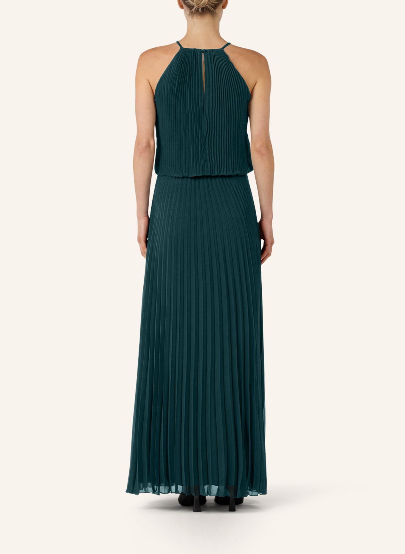 APART Chiffonkleid: DUNKELGRÜN