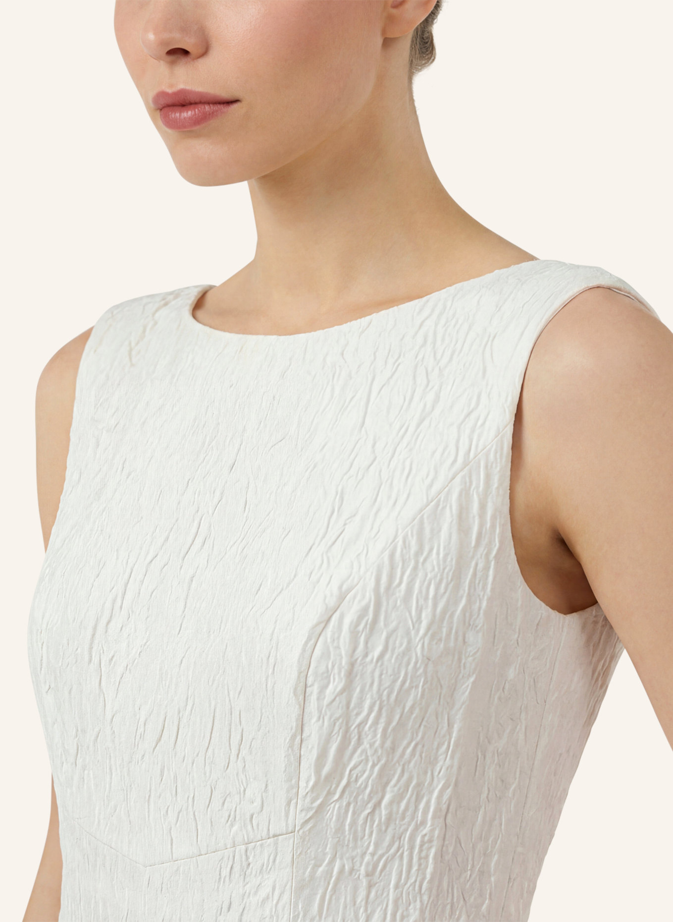 APART Langes Jacquardkleid: CREME