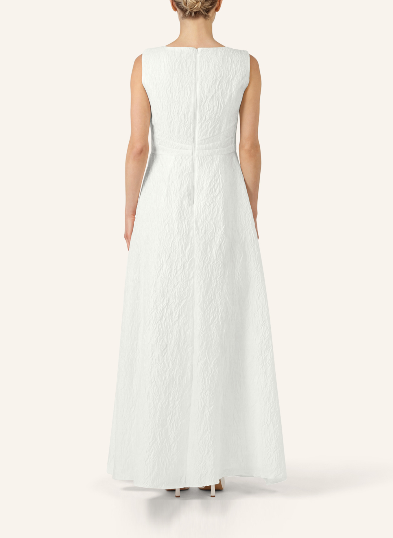 APART Langes Jacquardkleid: CREME