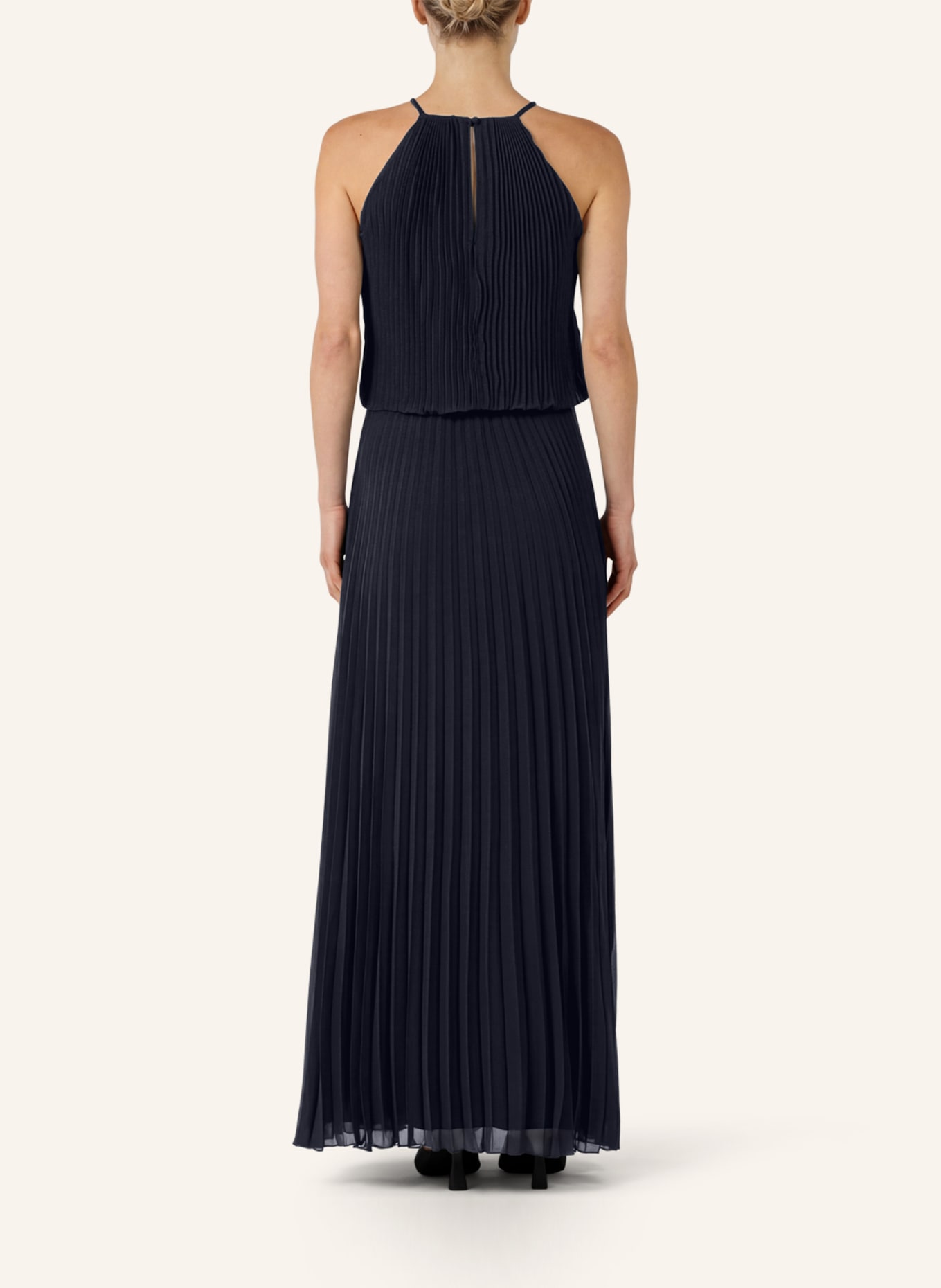 APART Chiffonkleid: DUNKELBLAU