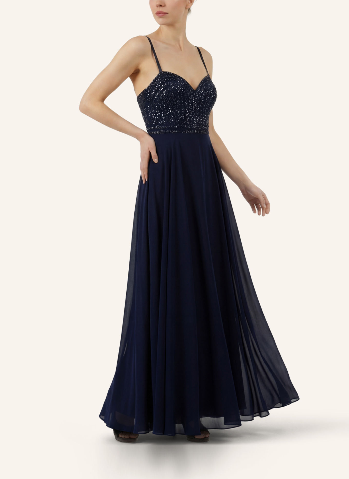 APART Glamourkleid: DUNKELBLAU