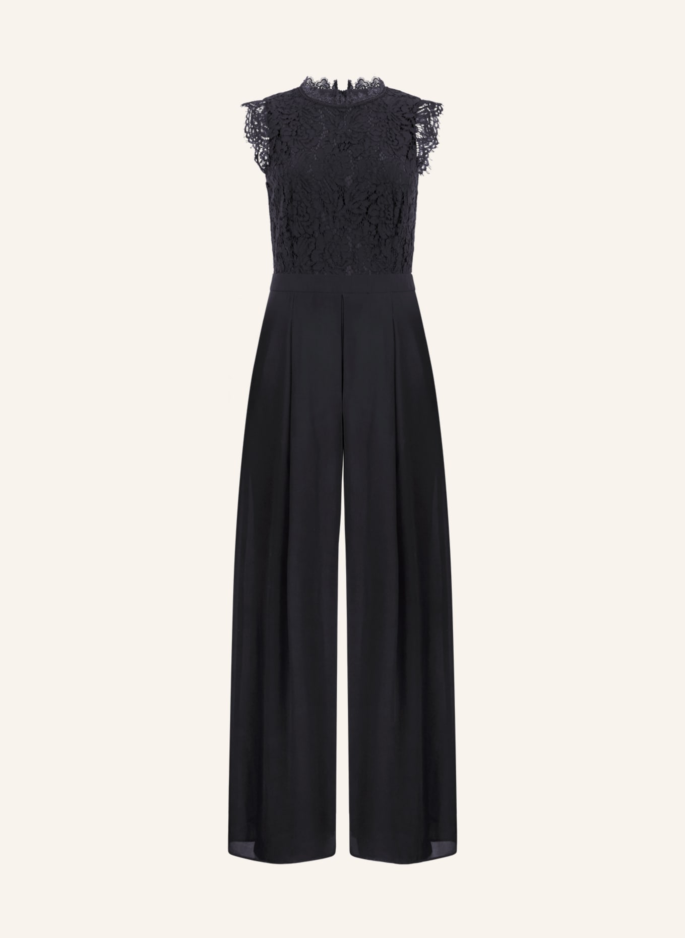 APART Overall mit Spitzenoberteil: SCHWARZ