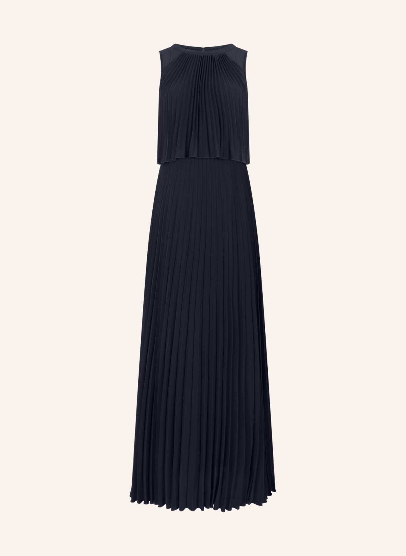 APART Langes Chiffonkleid: DUNKELBLAU