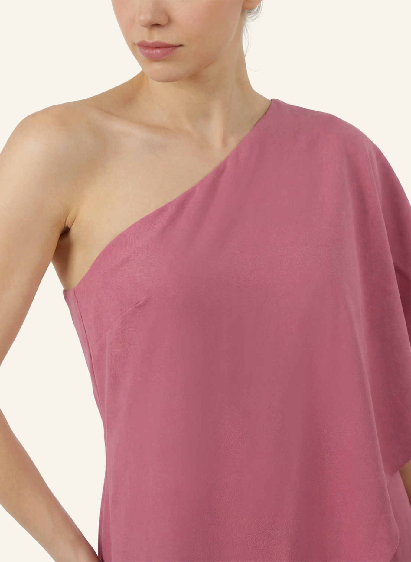 APART One-Shoulder Overall: ROSÉ