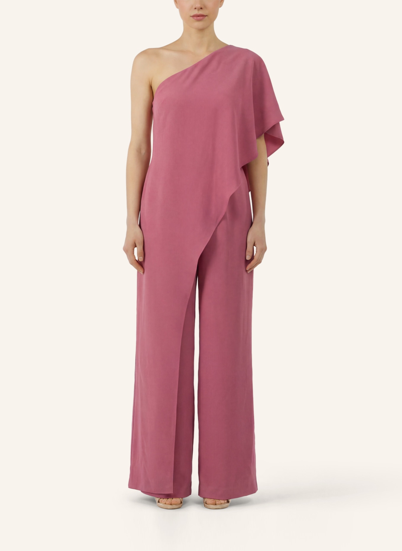 APART One-Shoulder Overall: ROSÉ
