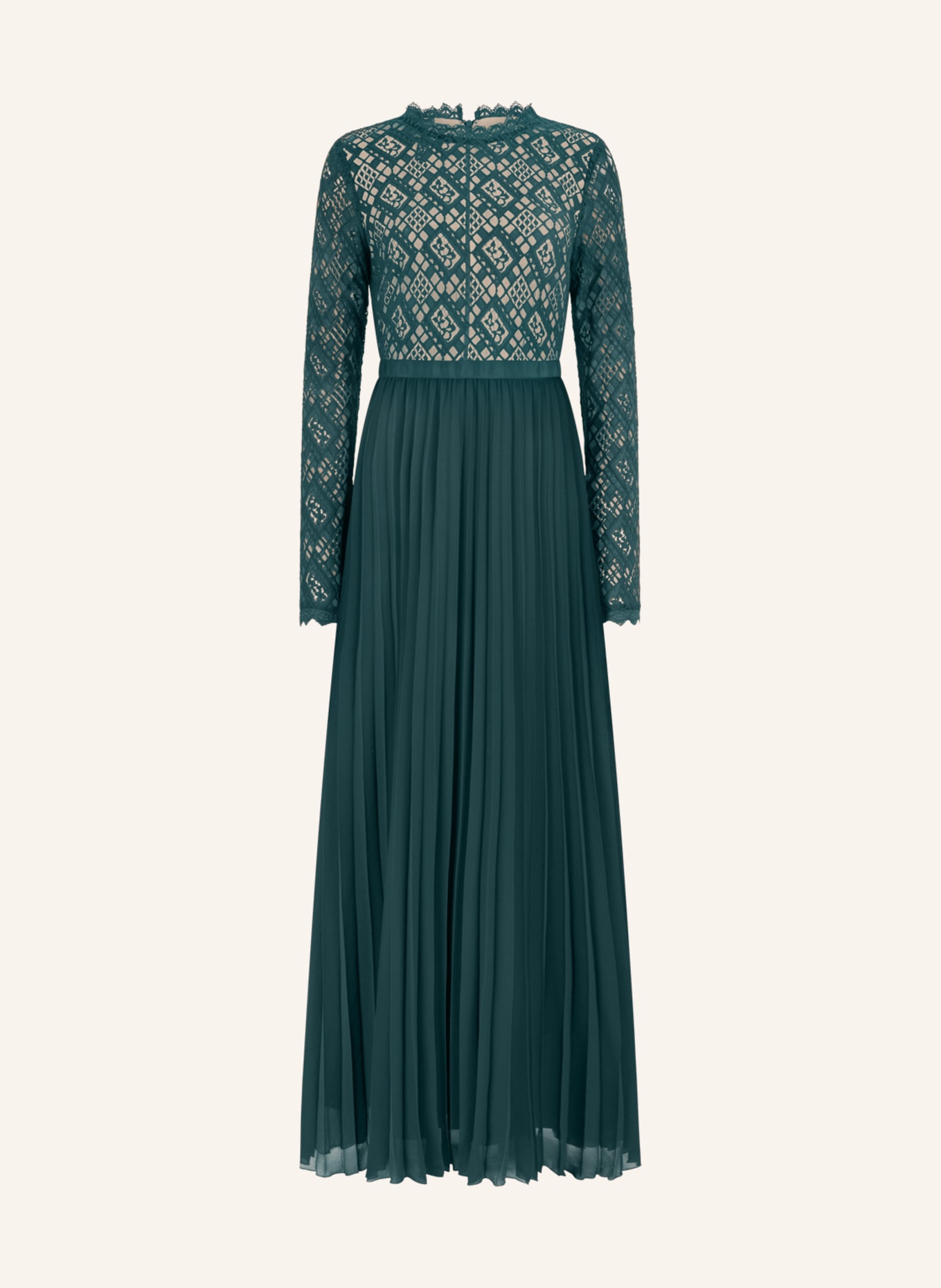 APART Abendkleid: GRÜN/ NUDE