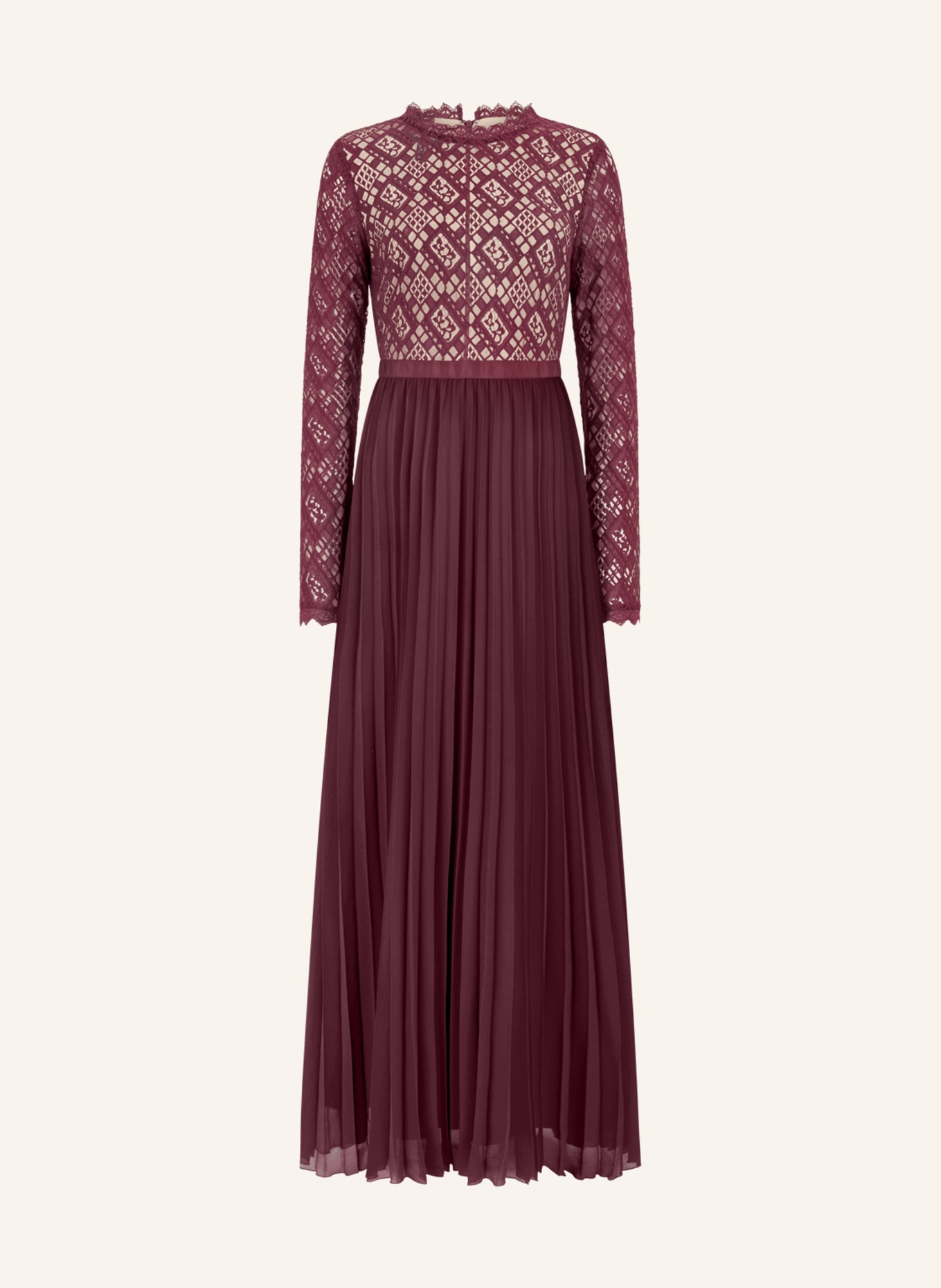 APART Abendkleid: ROT/ NUDE