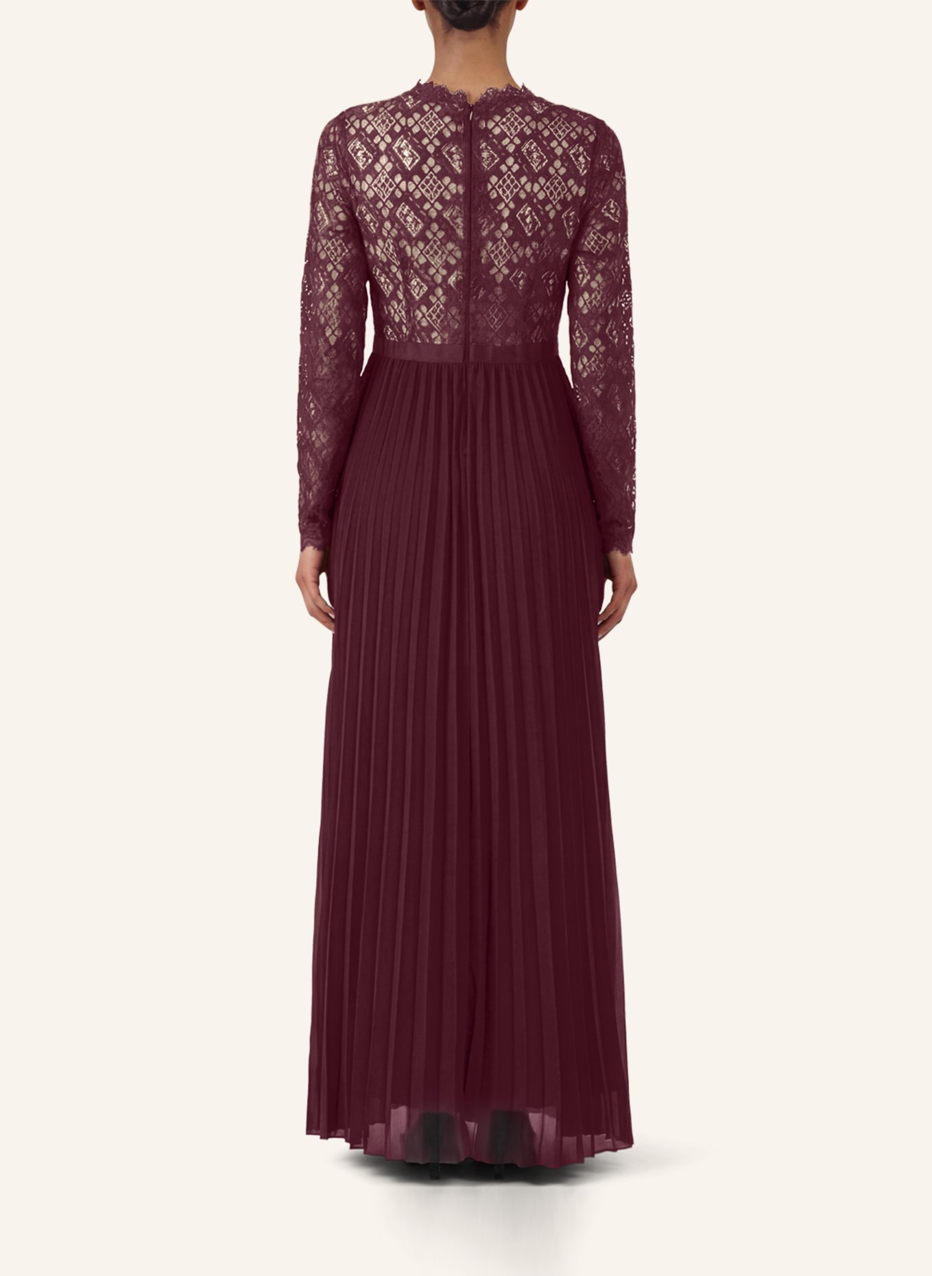 APART Abendkleid: ROT/ NUDE