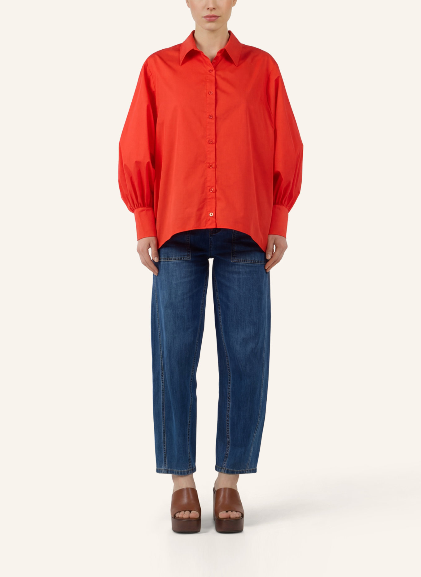 APART Oversize Bluse: ORANGE
