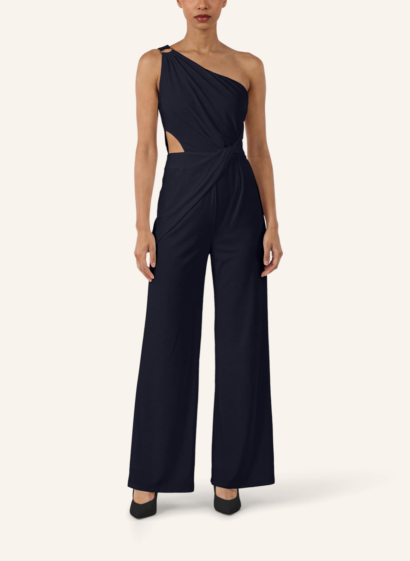 APART One-Shoulder Jerseyoverall: DUNKELBLAU