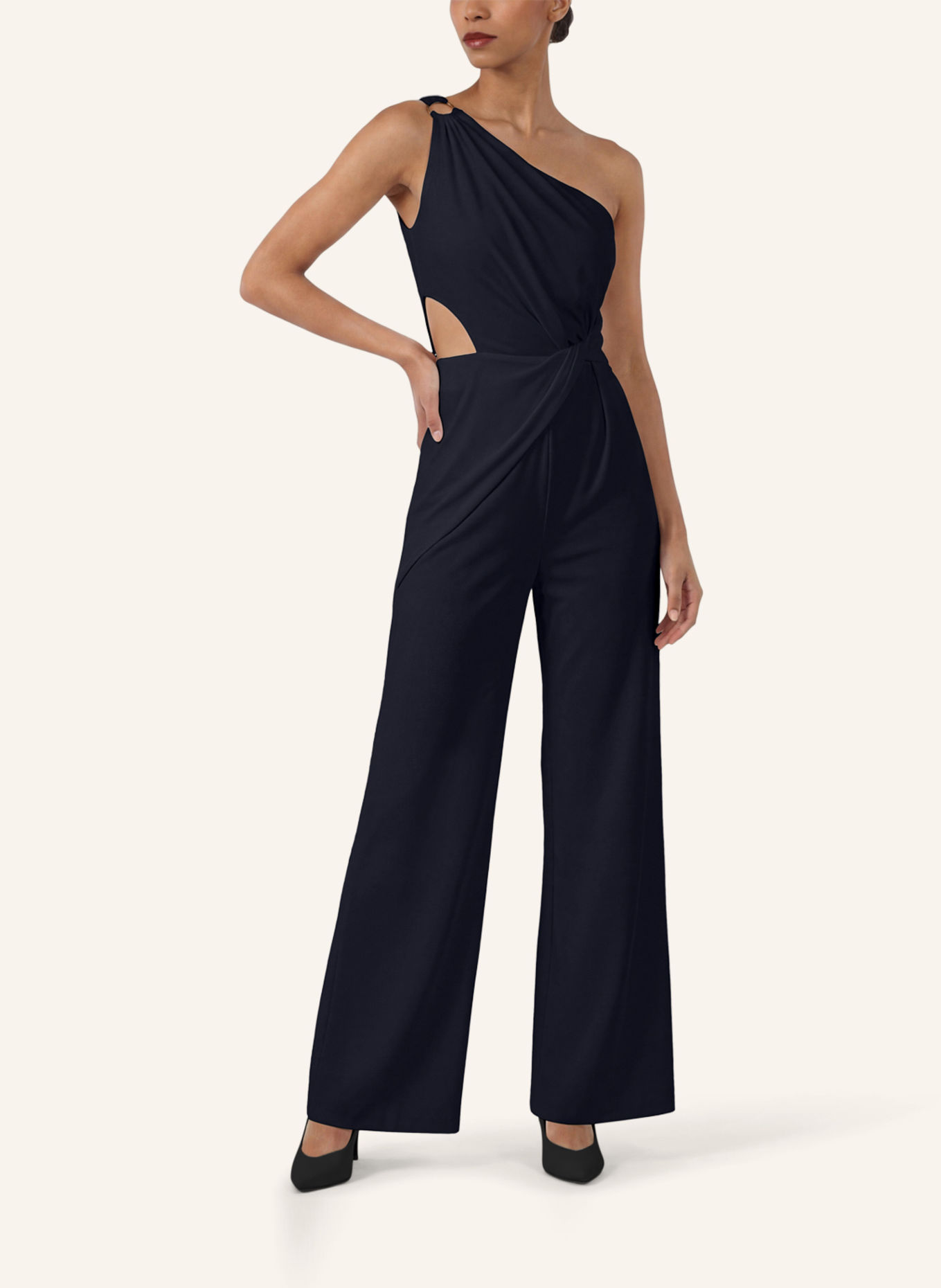APART One-Shoulder Jerseyoverall: DUNKELBLAU