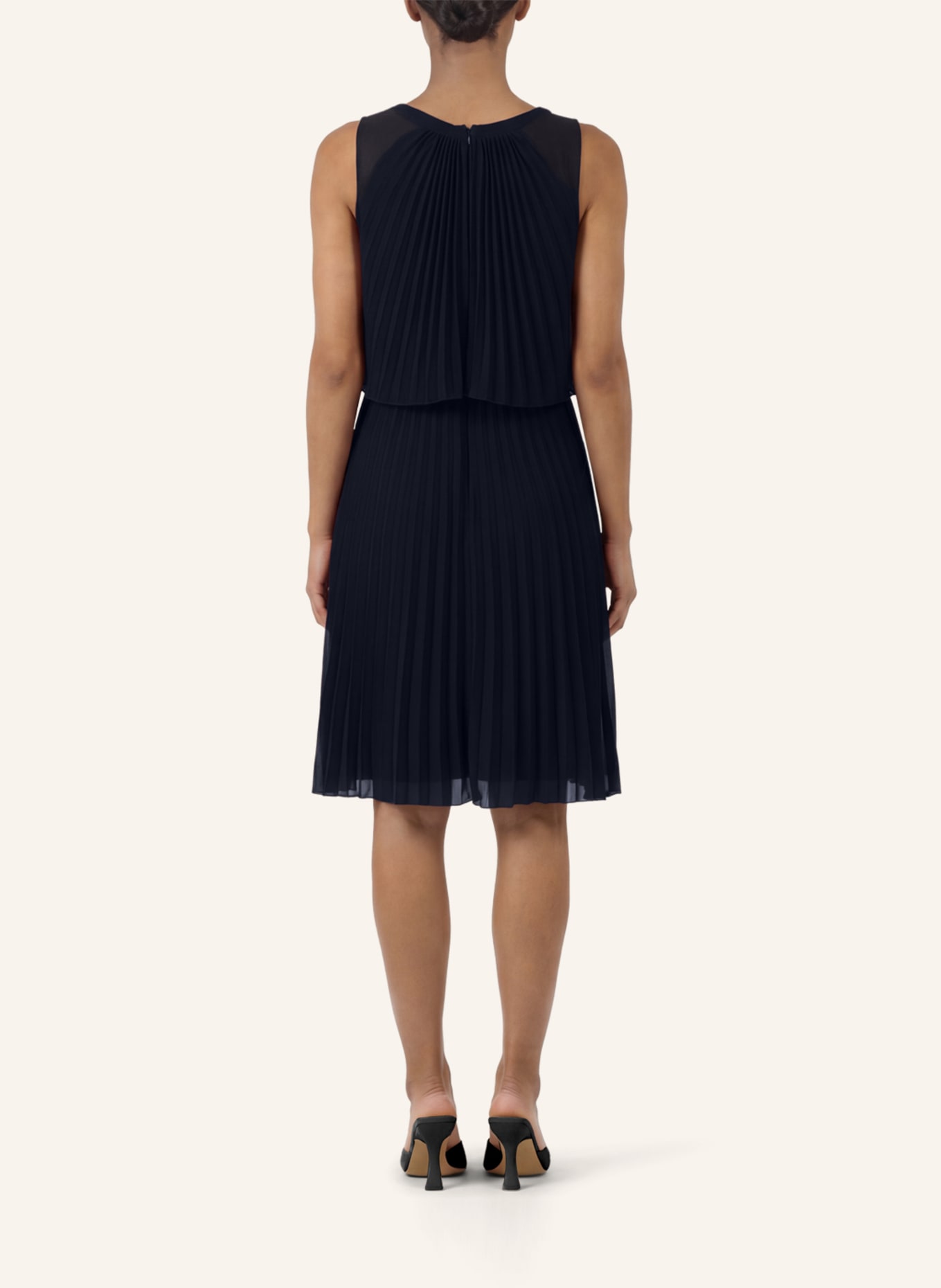 APART Chiffonkleid: DUNKELBLAU