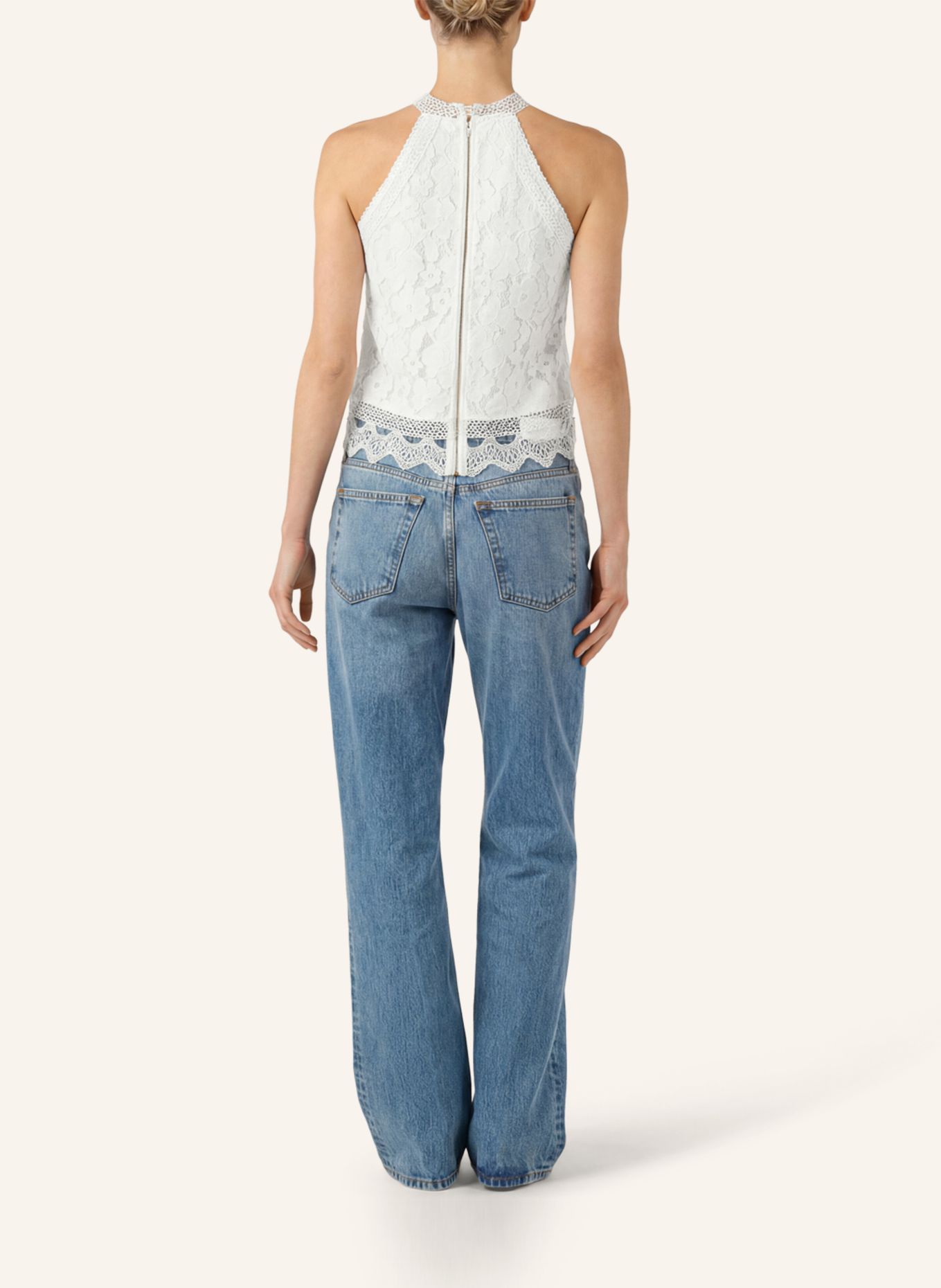 APART Spitzentop: CREME