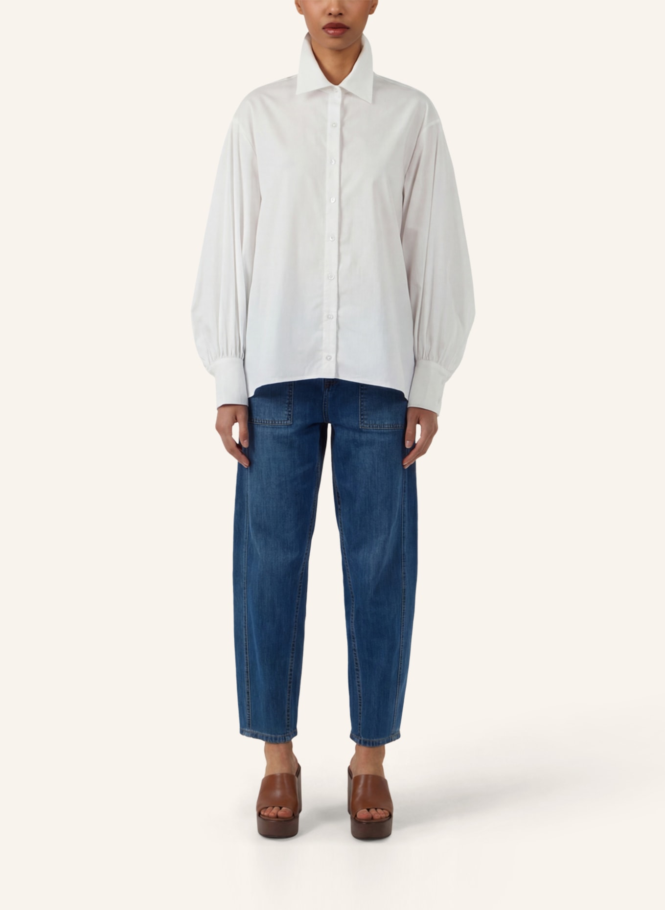 APART Oversize Bluse: CREME